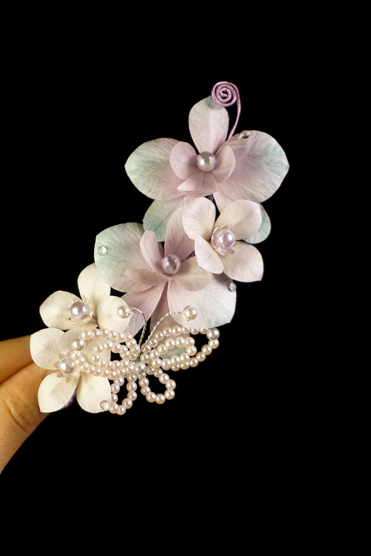 Orchid Pearl Hairpiece