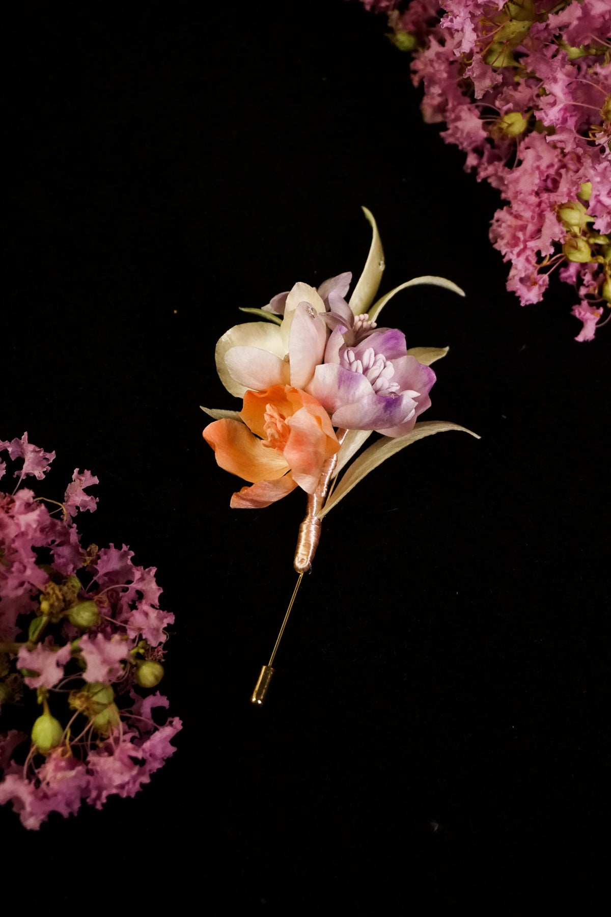 Handmade Pastel Floral Bouquet Brooch