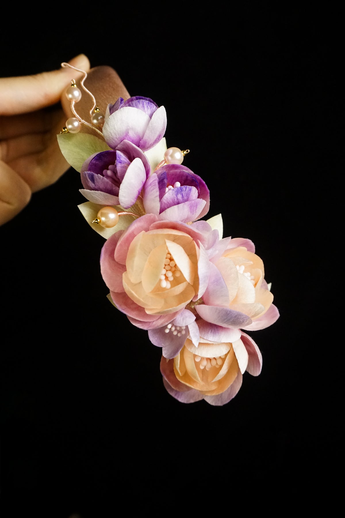 Handmade Silk Camellia Floral Headband
