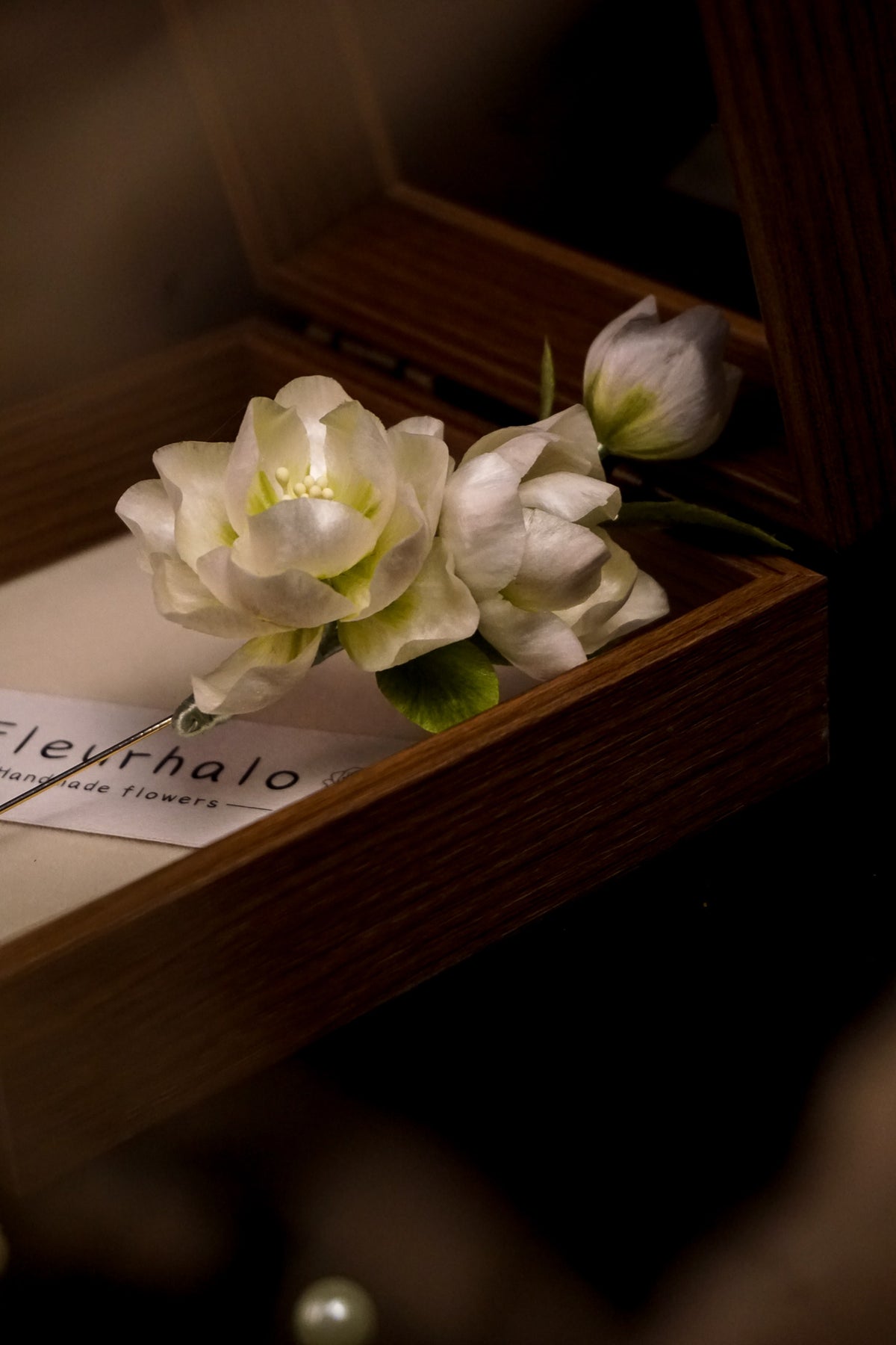 Handmade Jasmine Flower Brooch