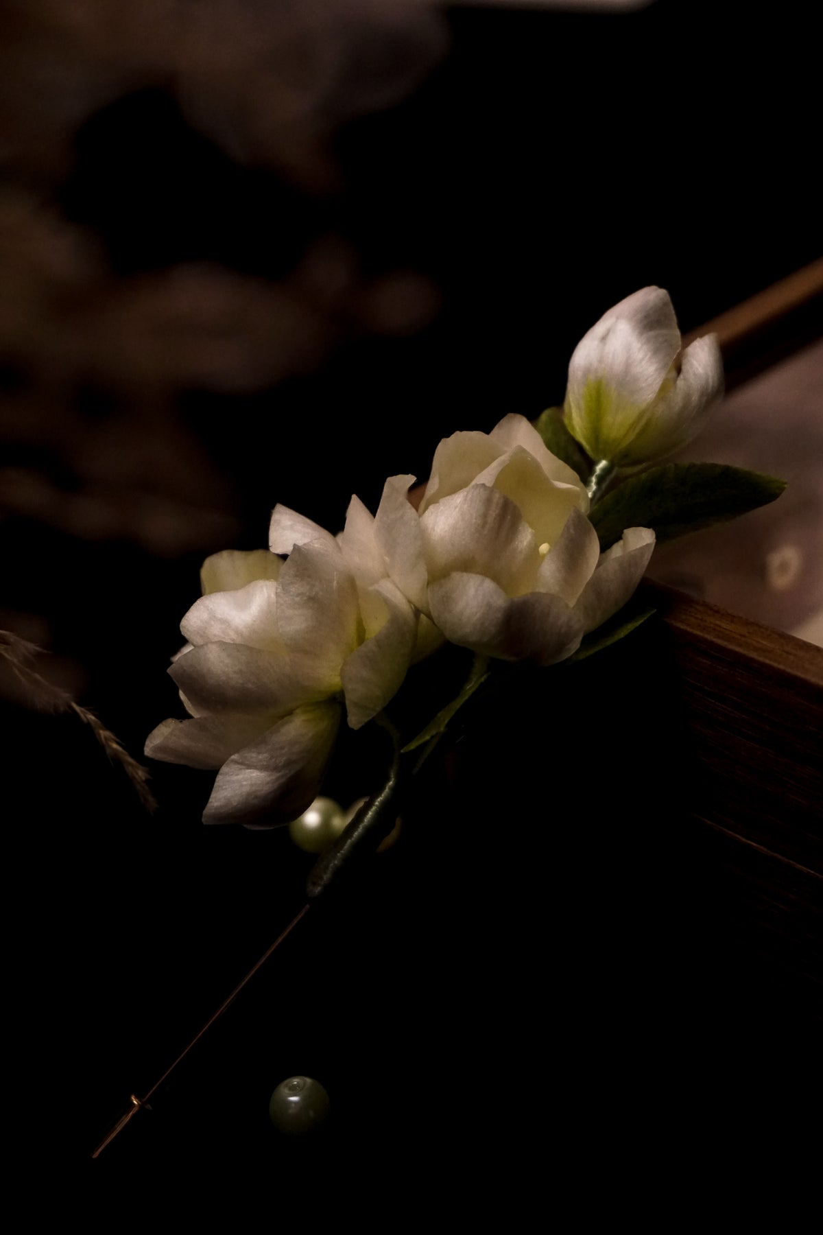 Handmade Jasmine Flower Brooch