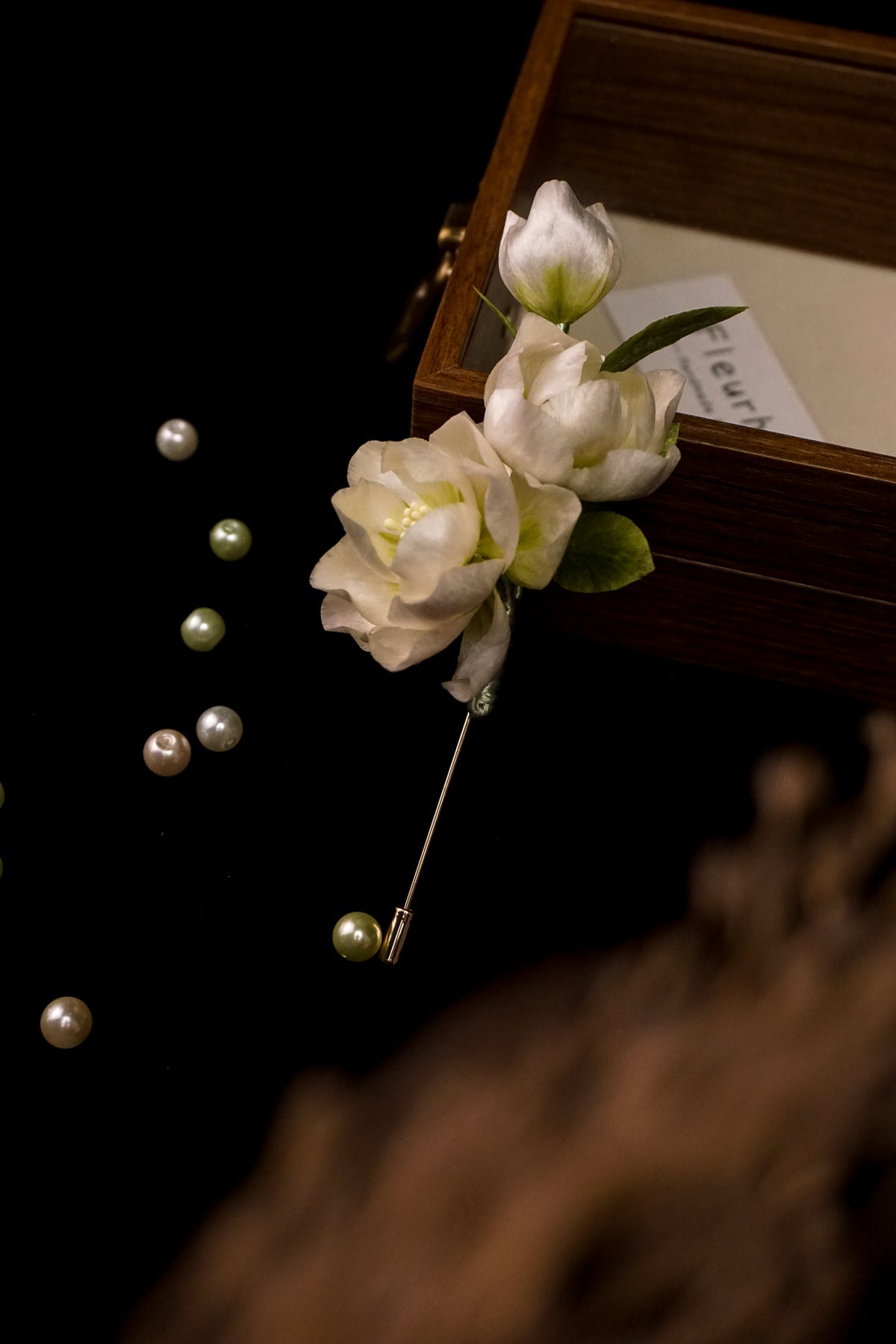 Handmade Jasmine Flower Brooch