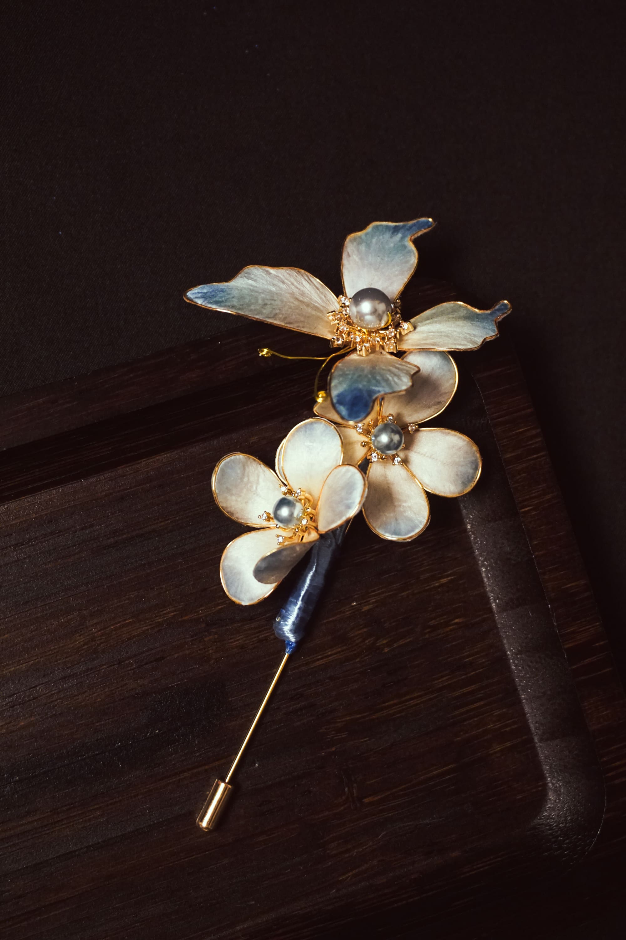 Magnolia Butterfly Brooch