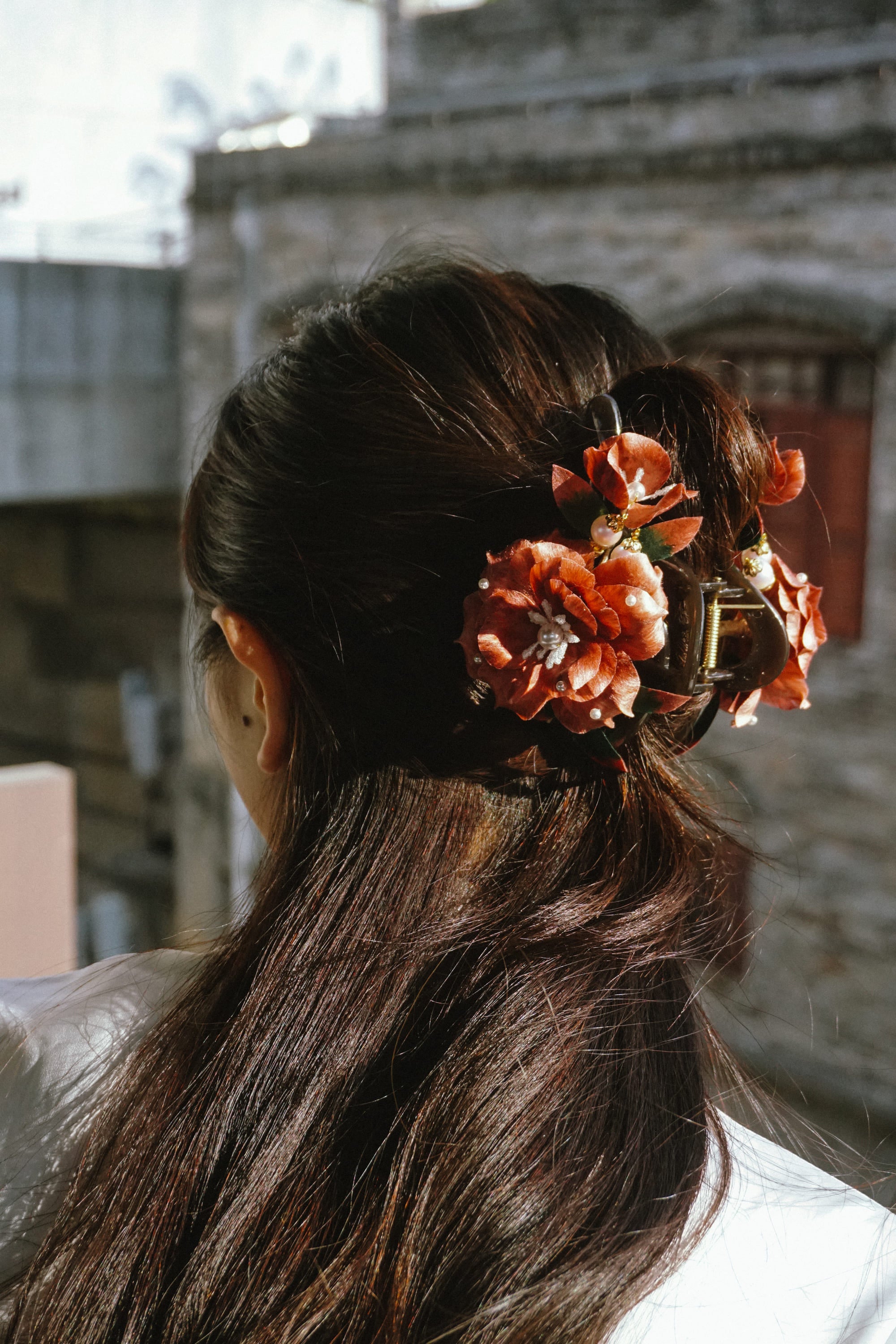 Autumn Camellia Hair Claw