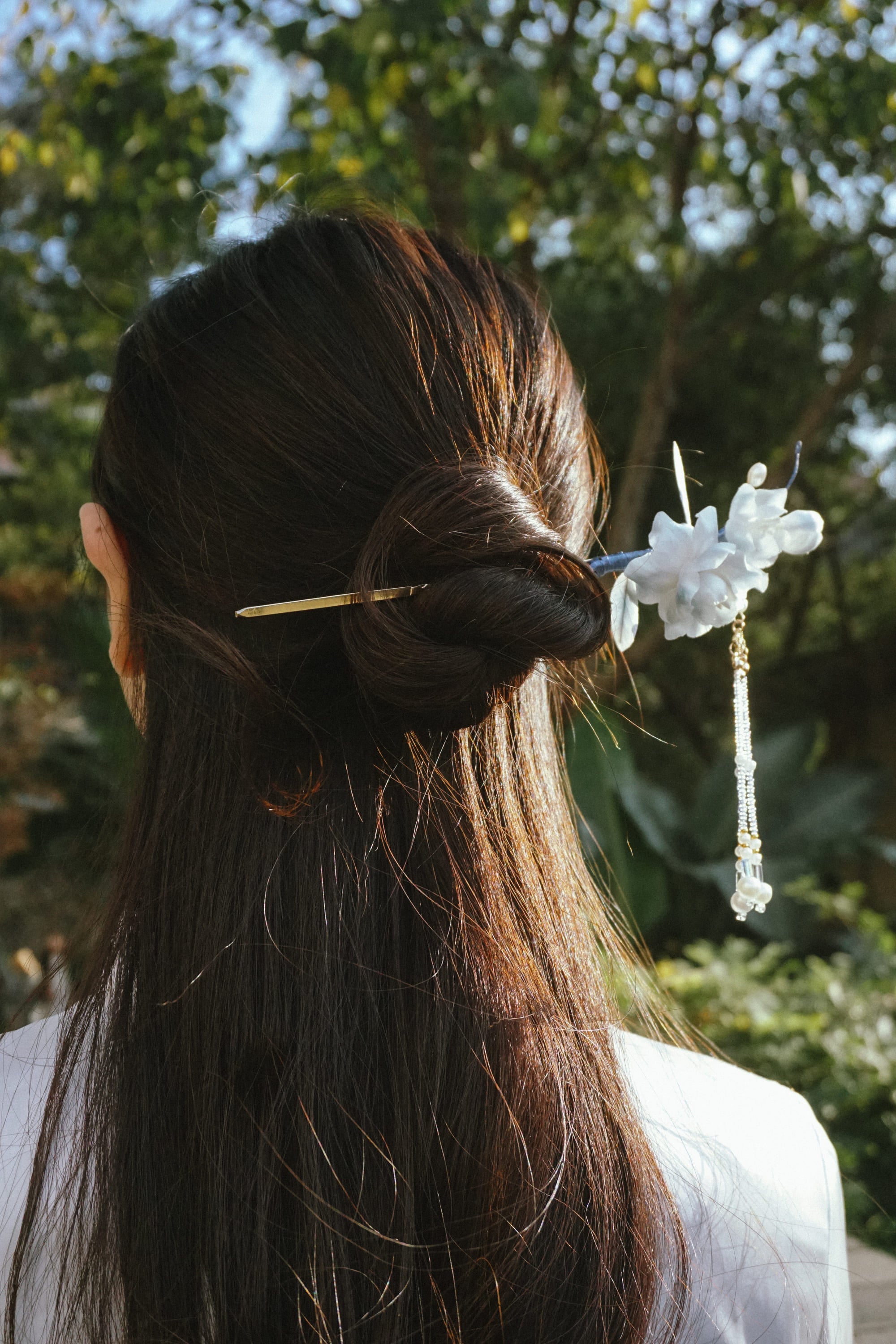 Blue Serenity Floral Hair Pin