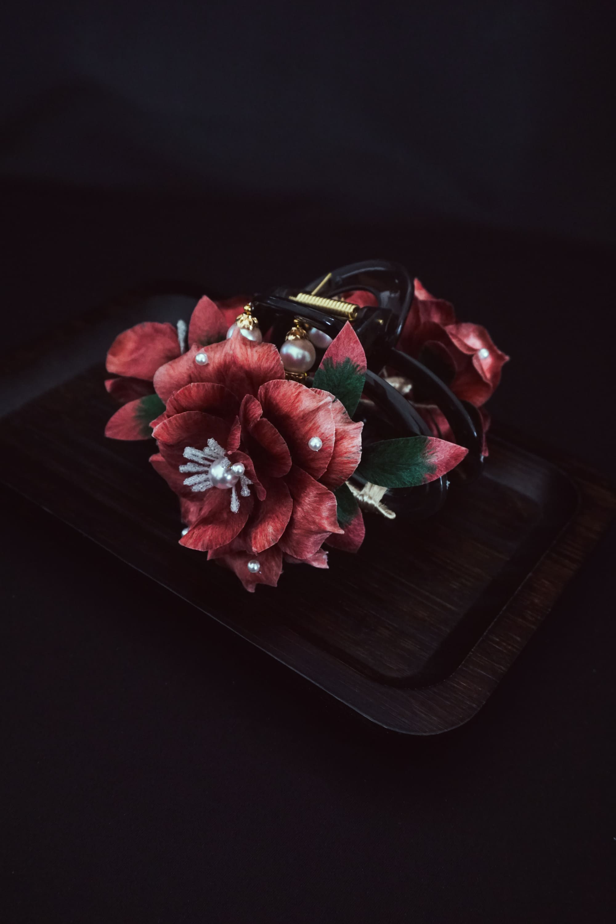 Autumn Camellia Hair Claw