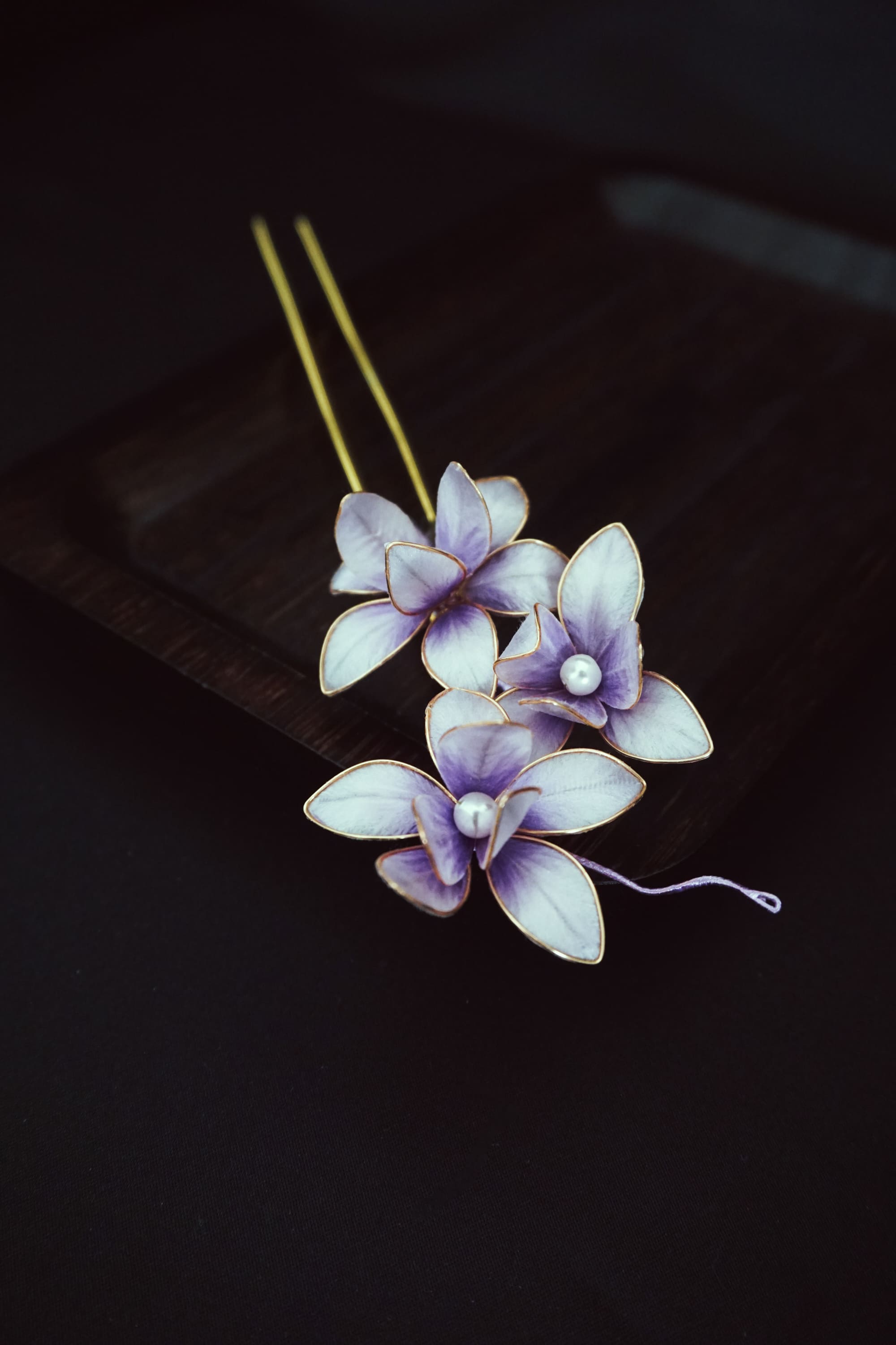 Lavender Blossom Hair Pin