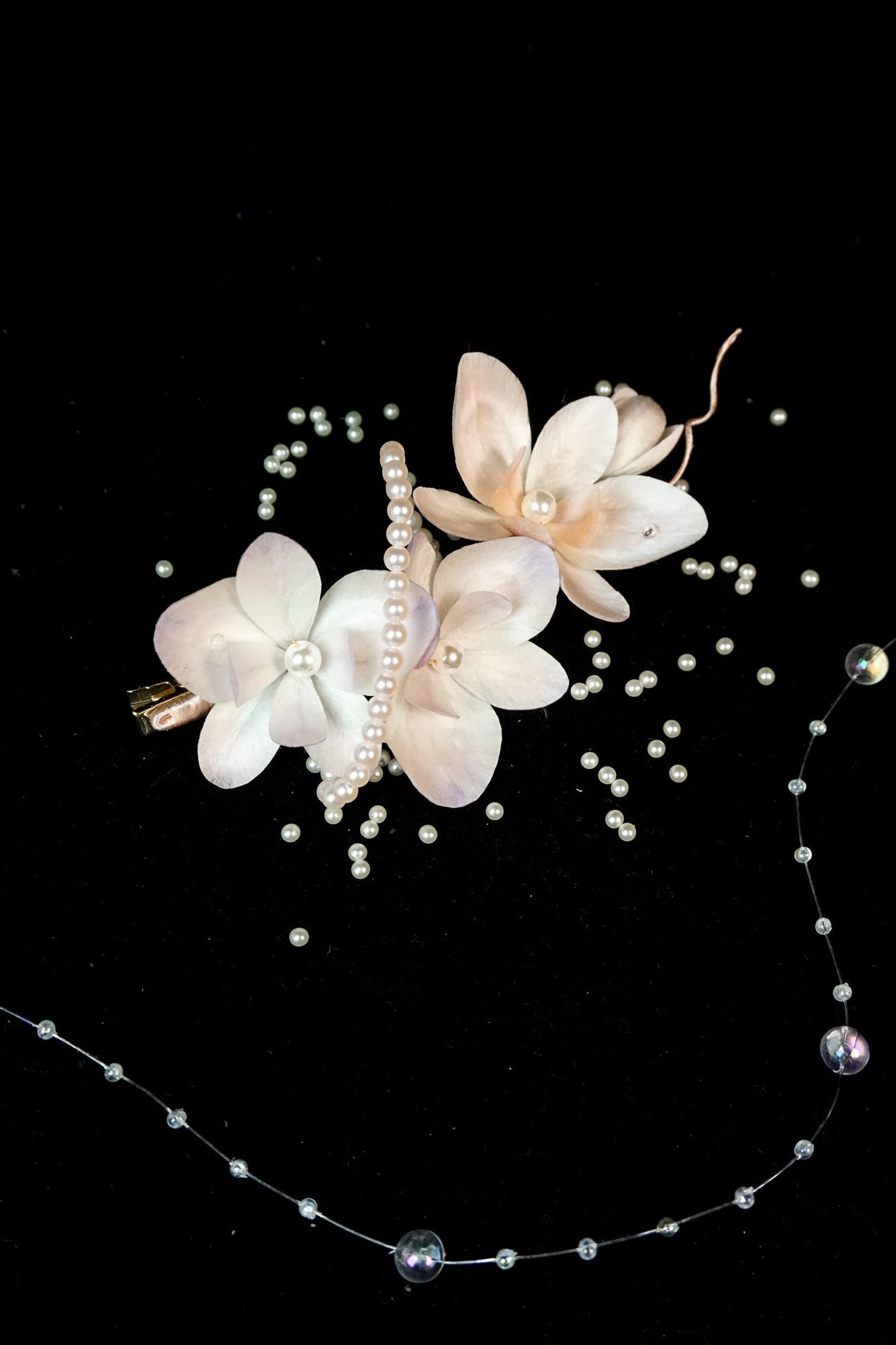 Handmade Phalaenopsis Orchid Velvet Flower Hair Clip