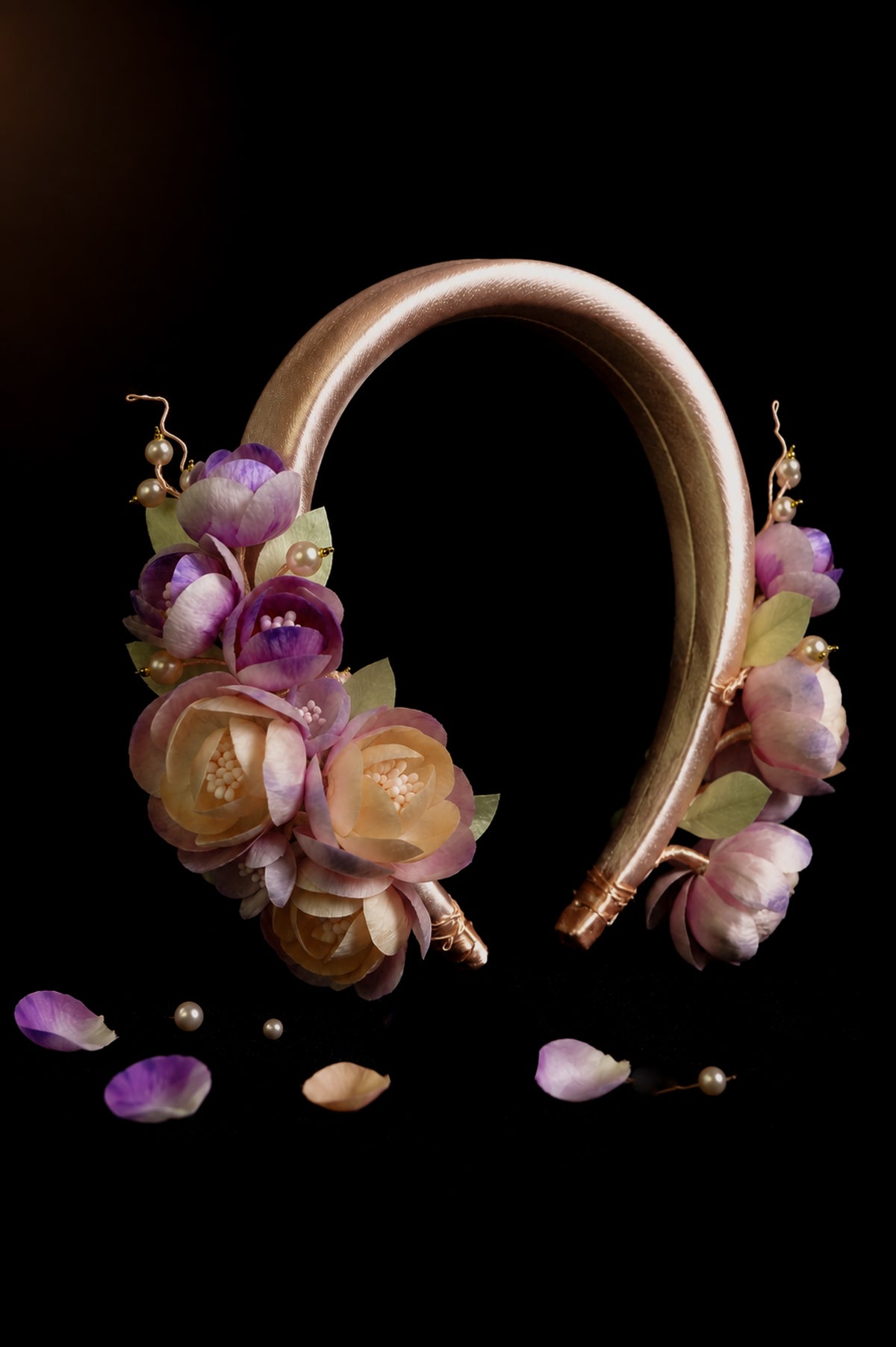 Handmade Silk Camellia Floral Headband