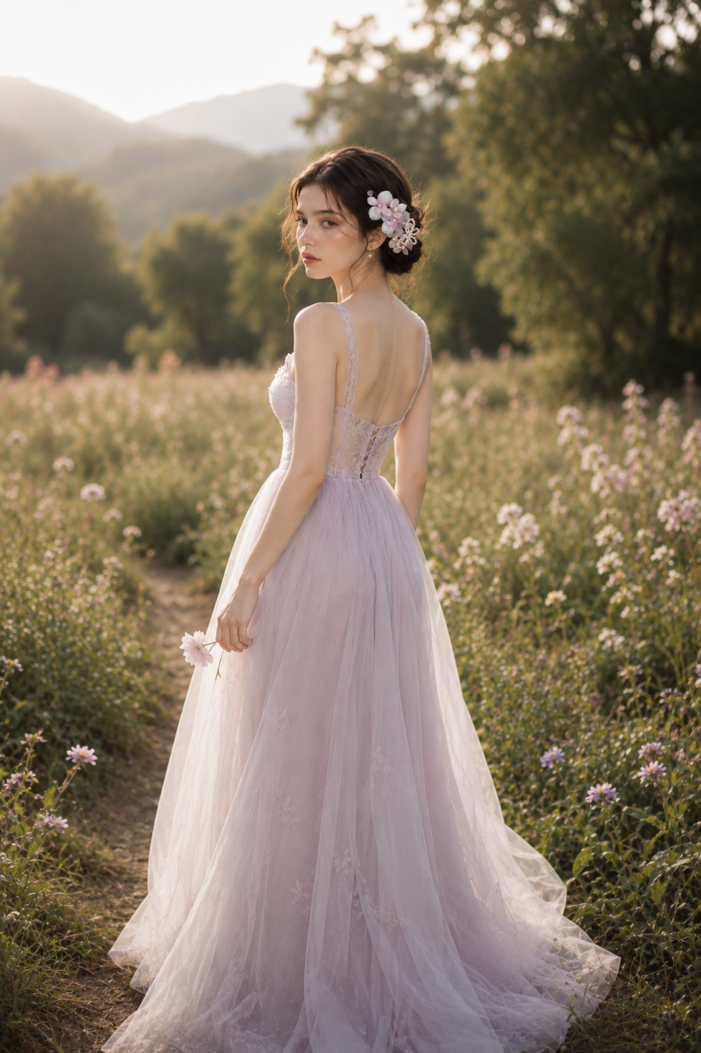 Orchid Pearl Hairpiece
