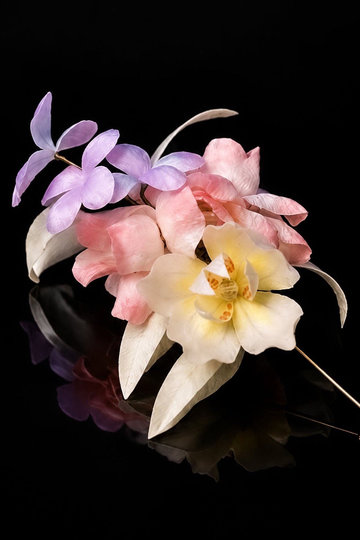 Pastel Orchid Brooch