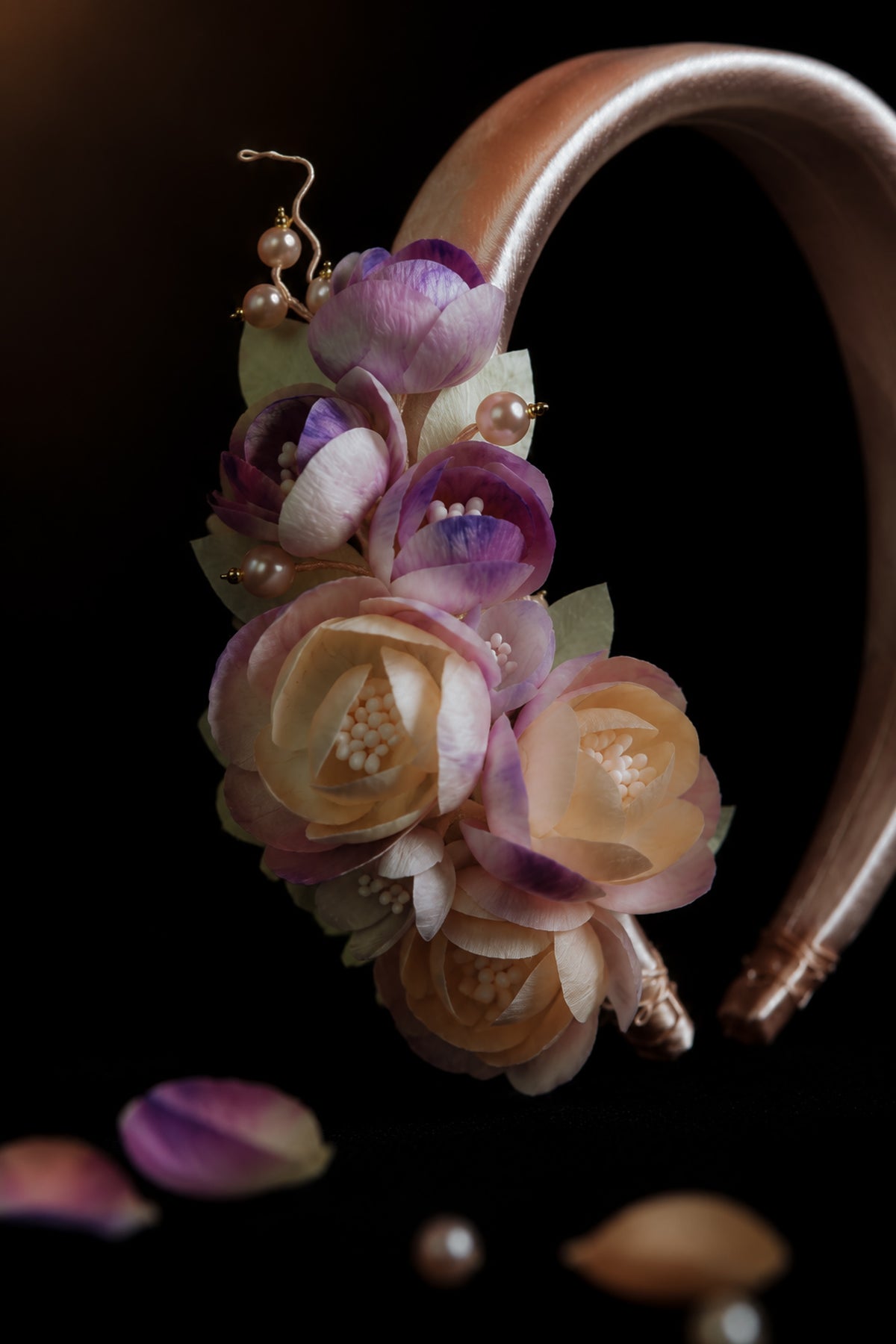 Handmade Silk Camellia Floral Headband