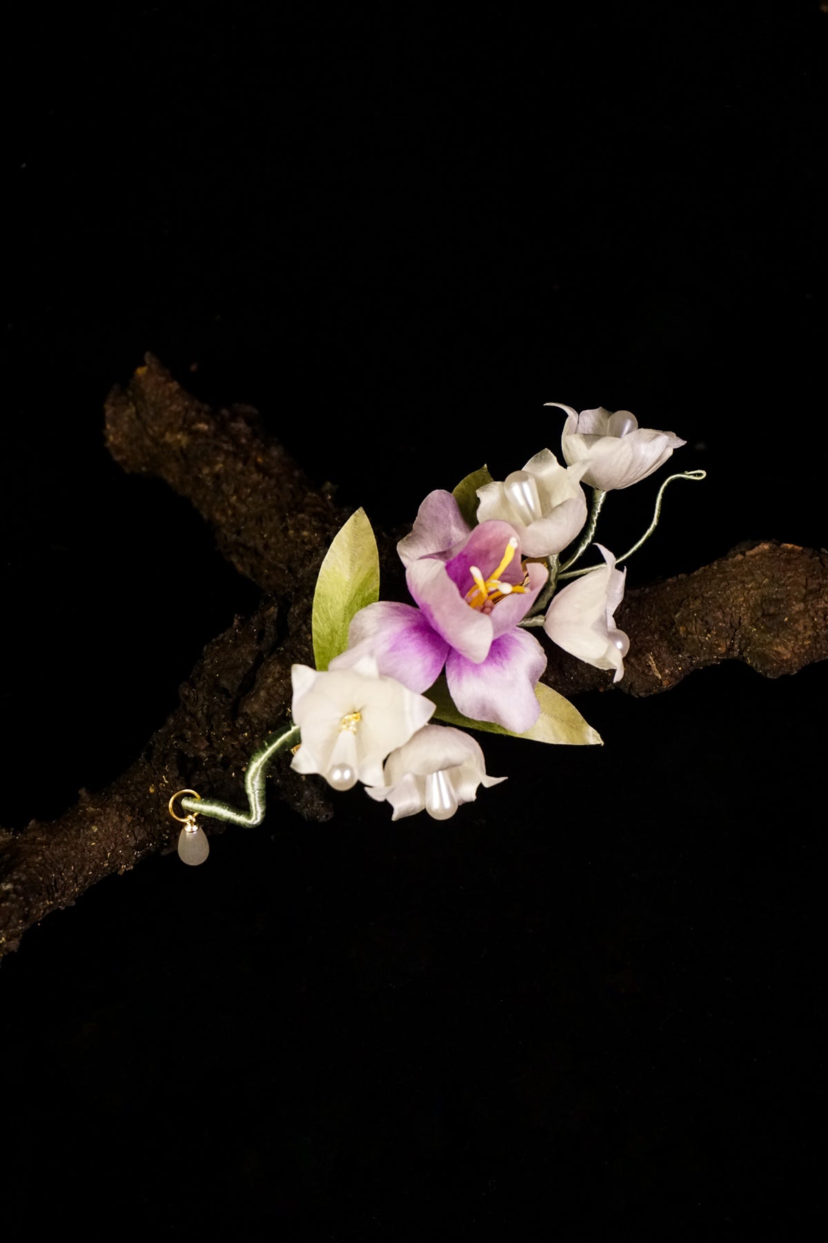 Purple Freesia Hairpiece