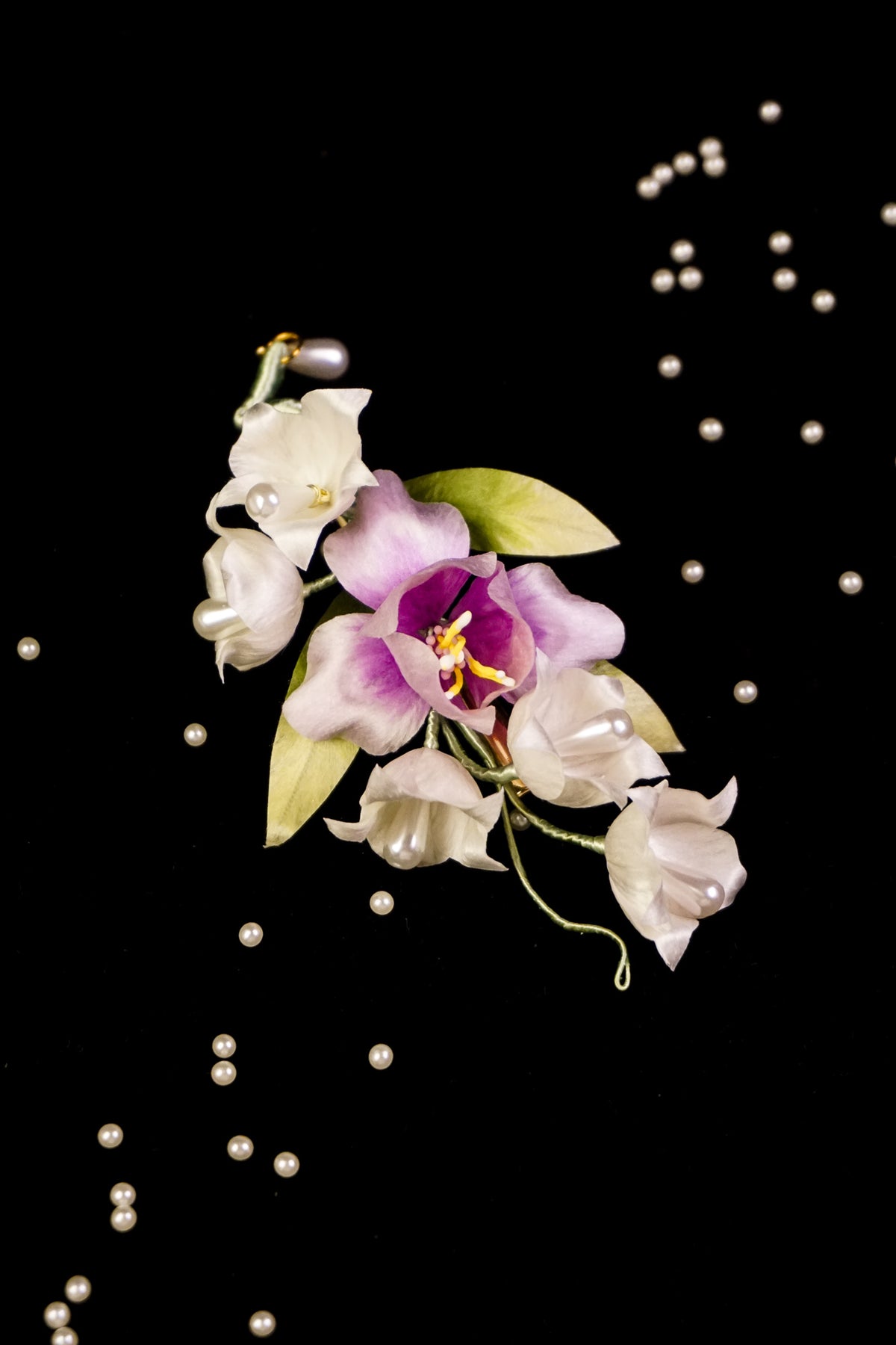 Purple Freesia Hairpiece