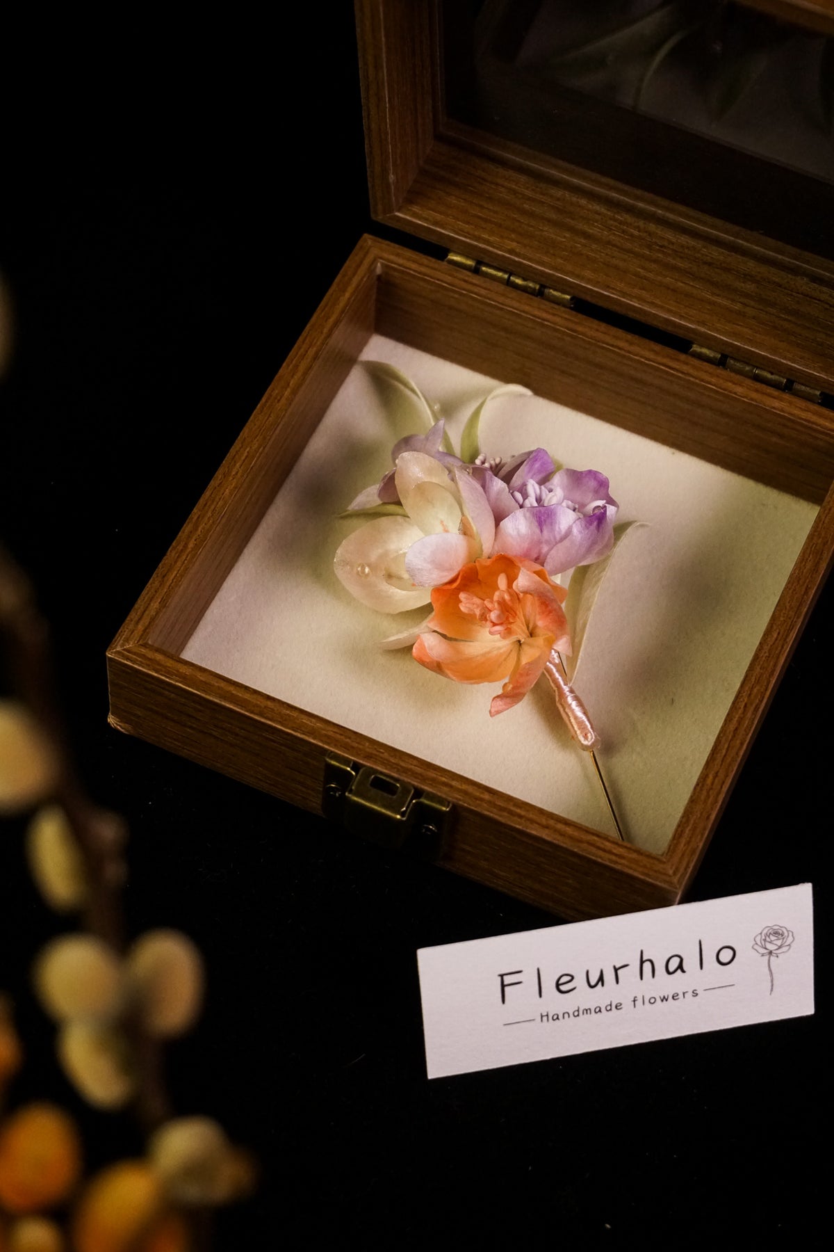 Handmade Pastel Floral Bouquet Brooch