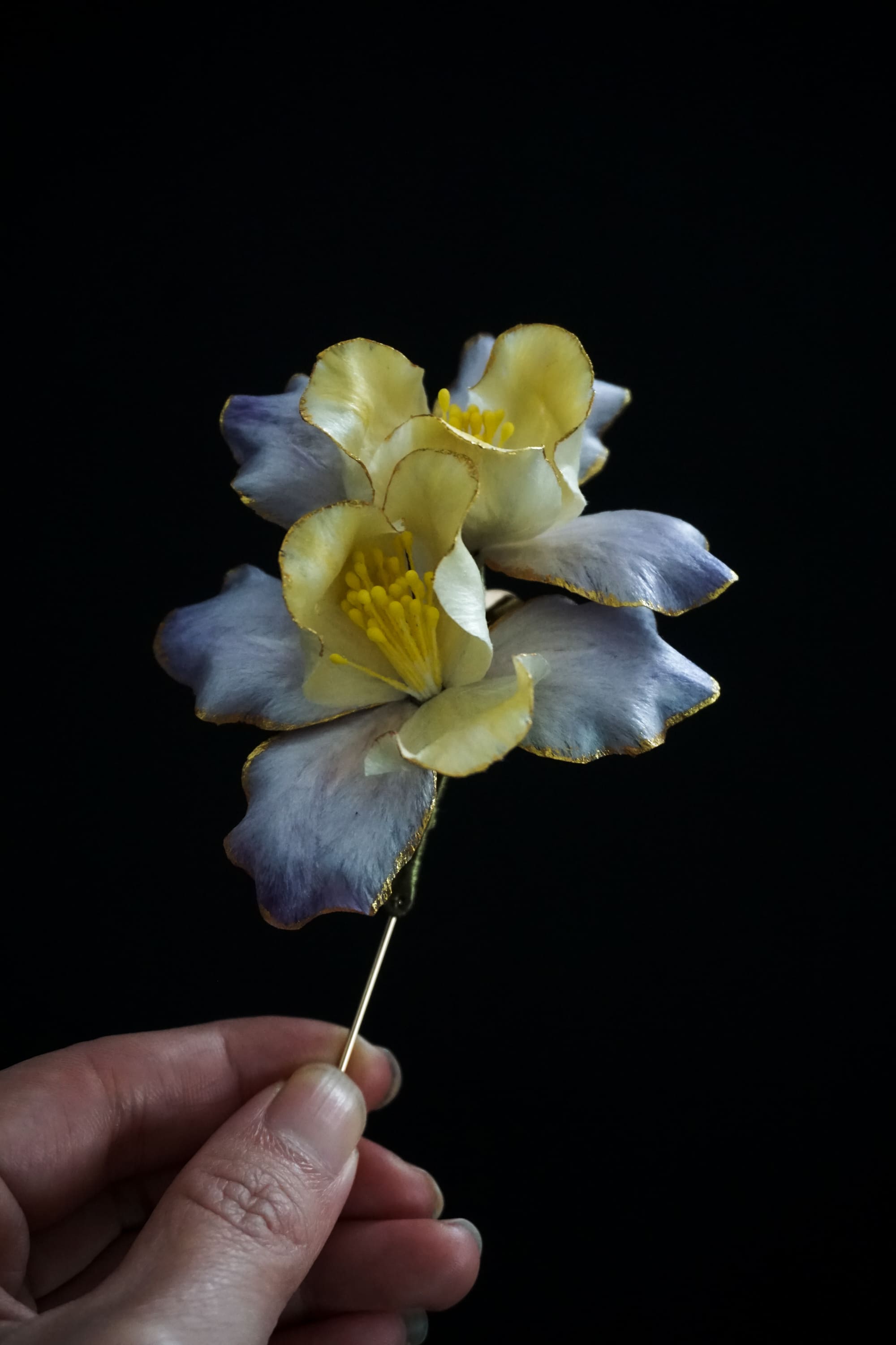 Iris Blossom Brooch