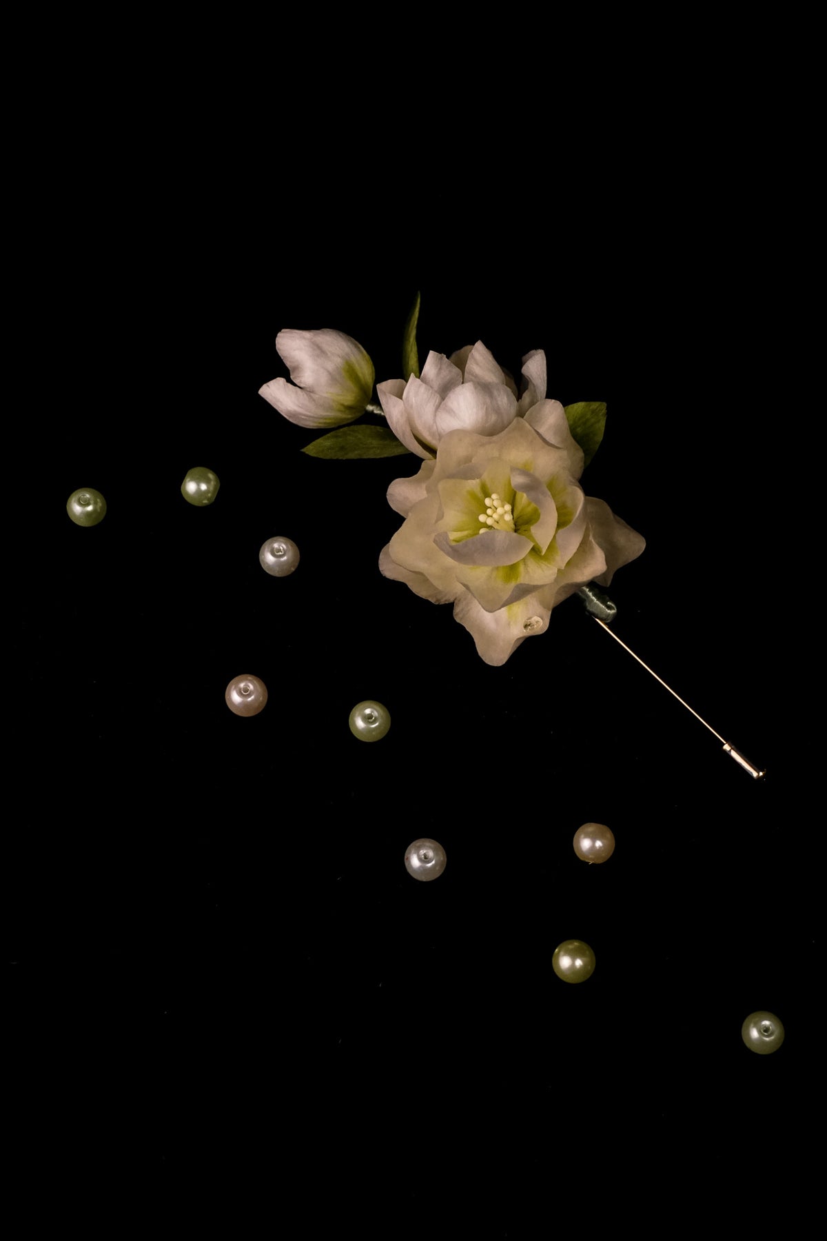 Handmade Jasmine Flower Brooch