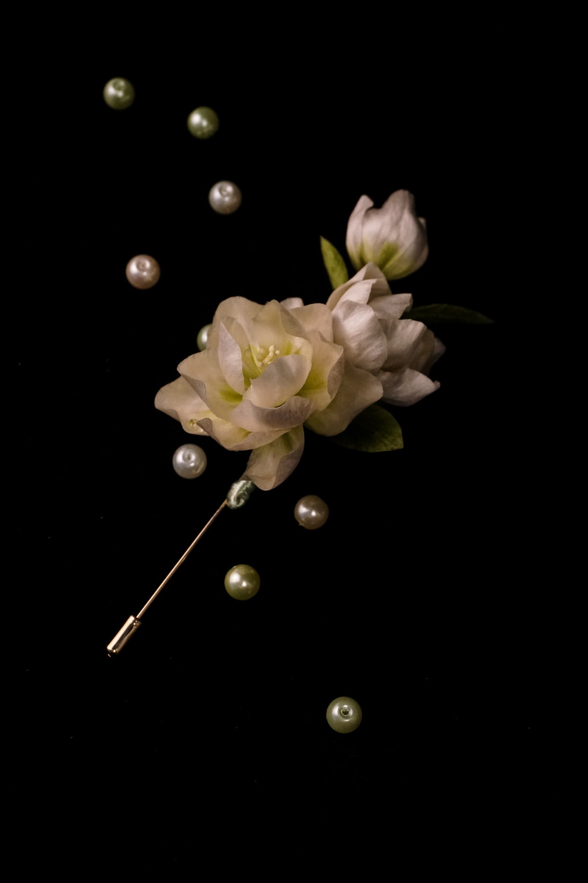 Handmade Jasmine Flower Brooch