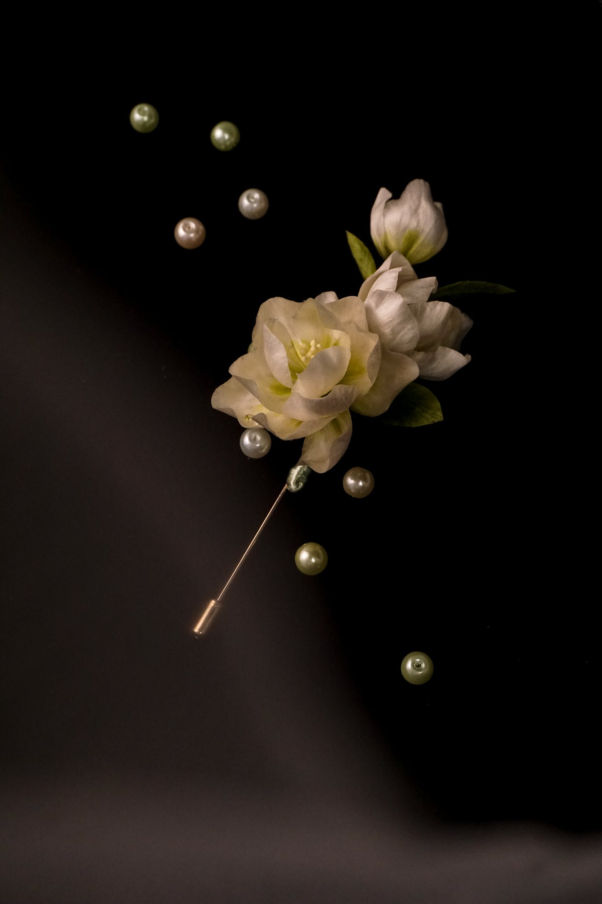 Handmade Jasmine Flower Brooch