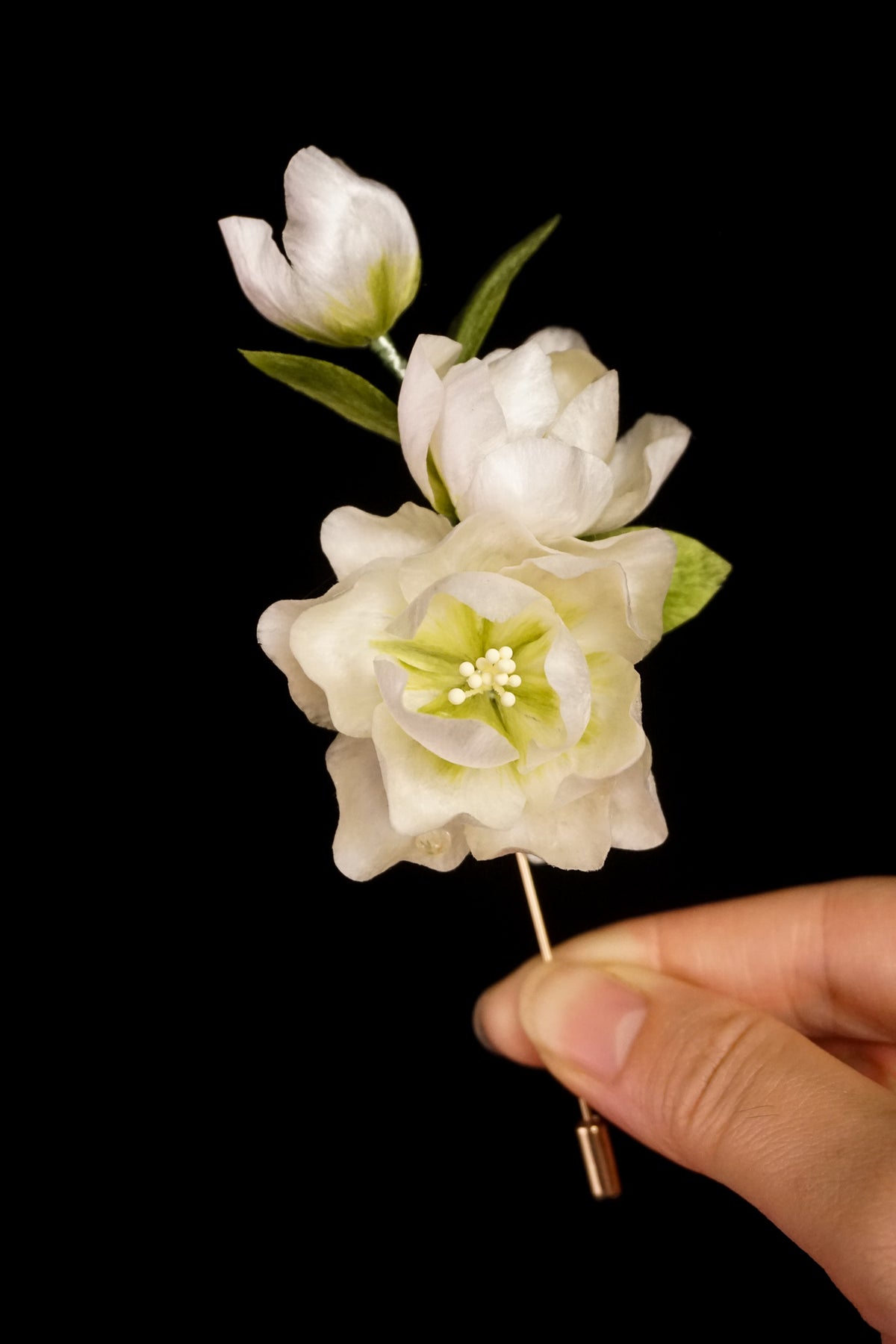 Handmade Jasmine Flower Brooch