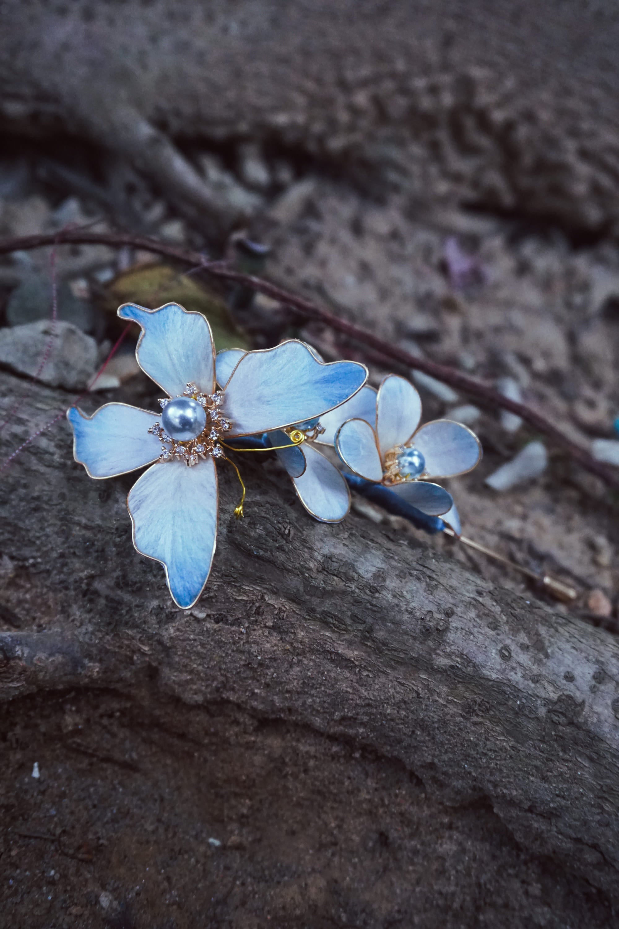 Magnolia Butterfly Brooch