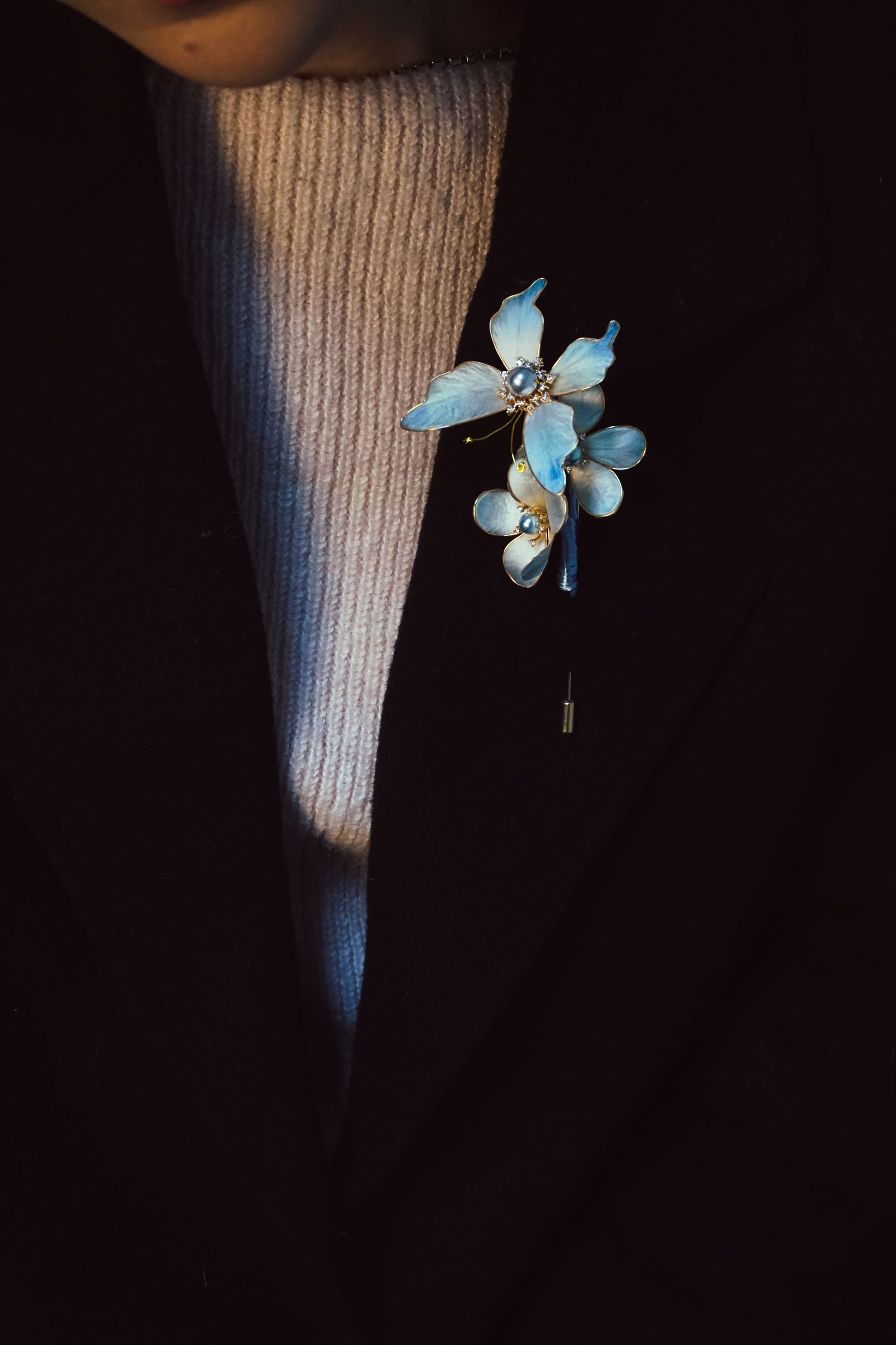 Magnolia Butterfly Brooch