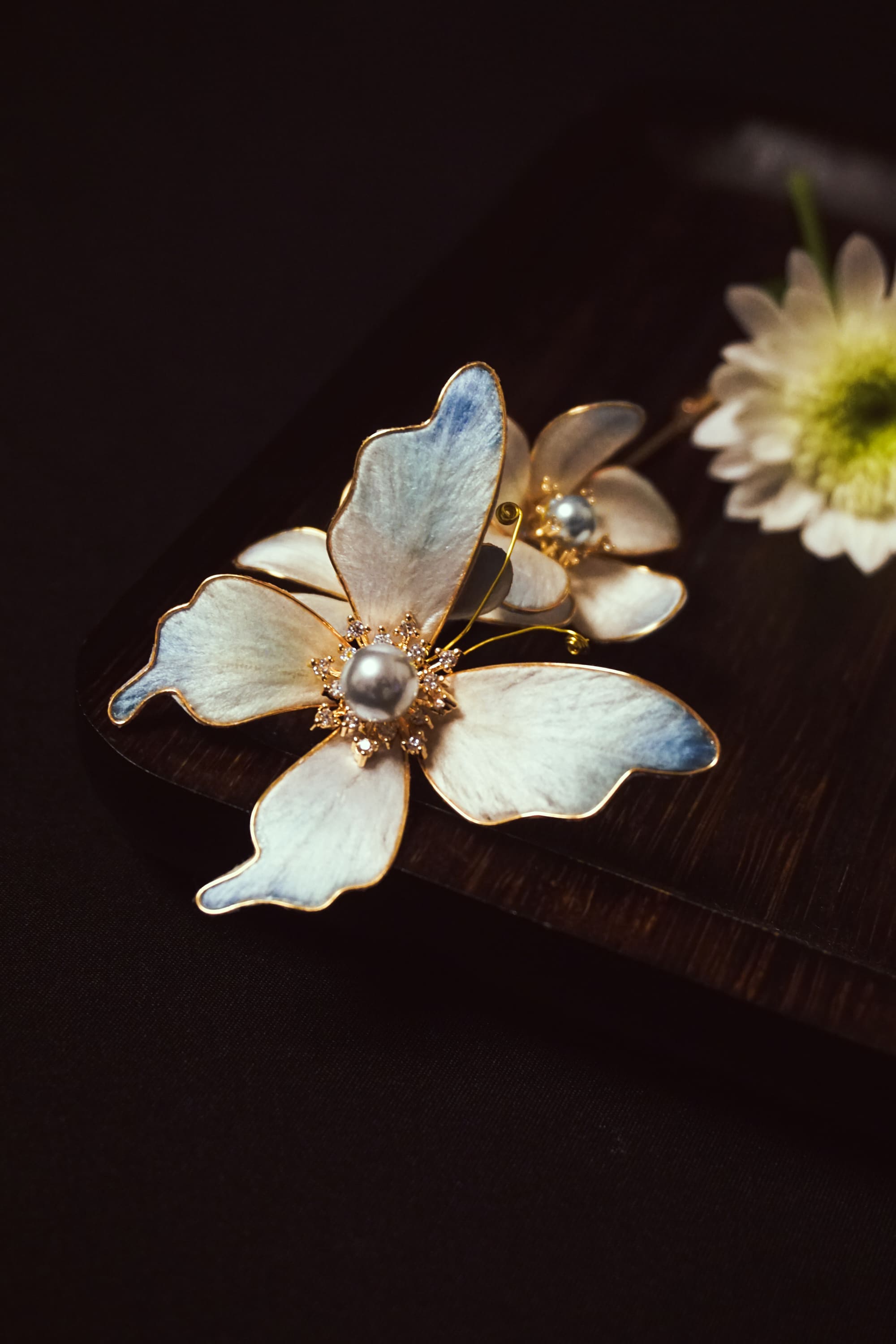 Magnolia Butterfly Brooch