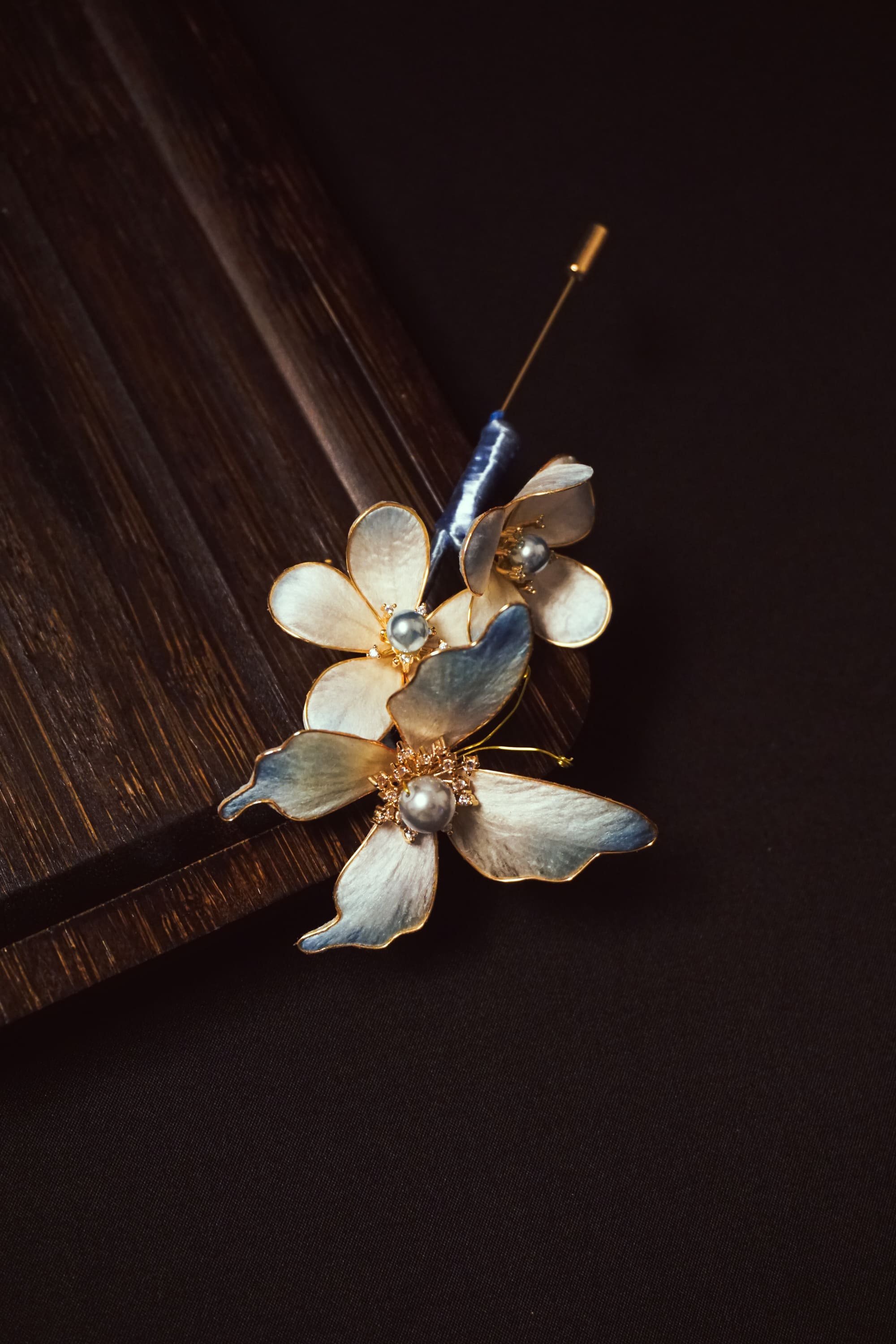 Magnolia Butterfly Brooch