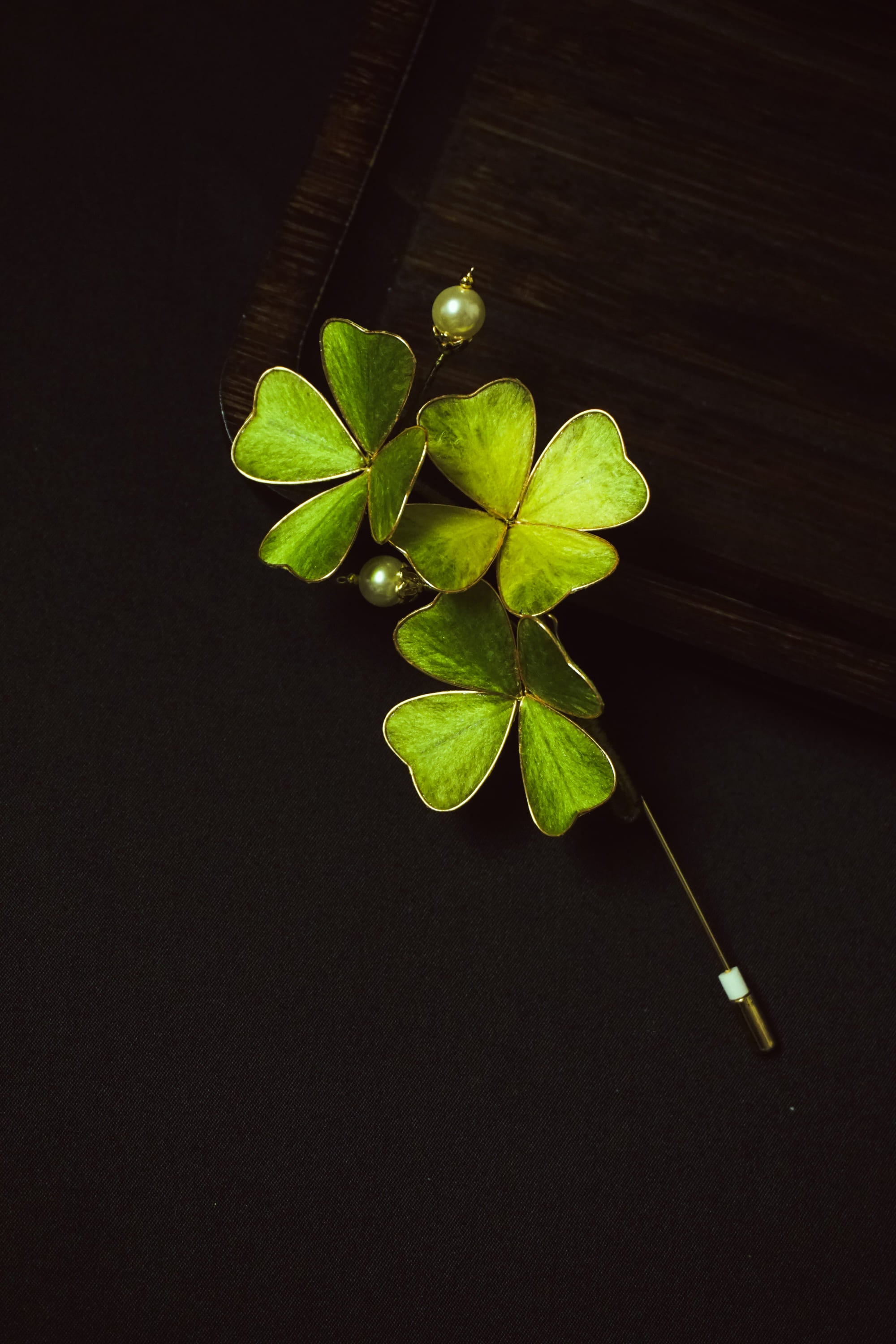 Lucky Clover Brooch
