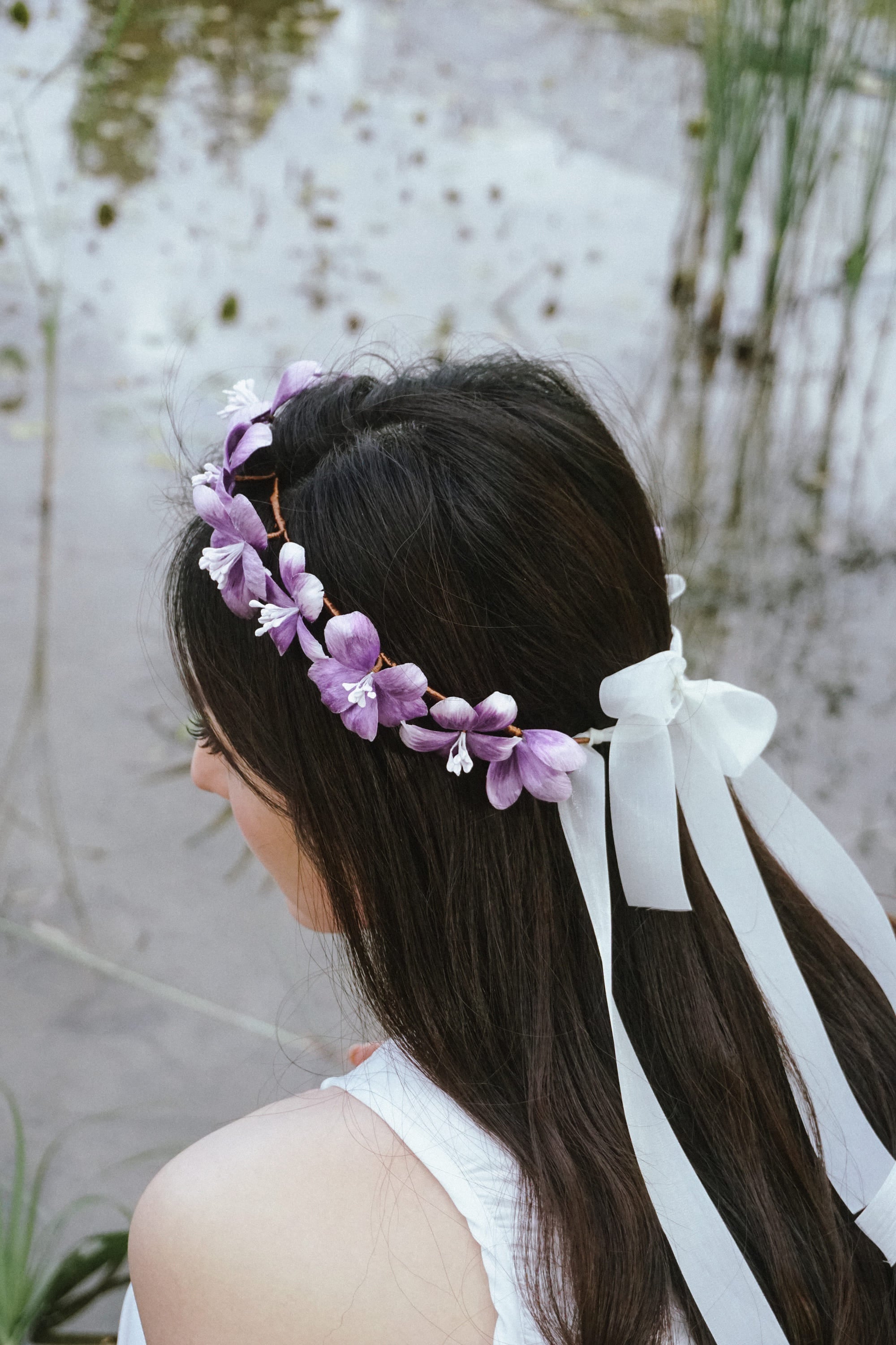 Purple Romance Flower Crown