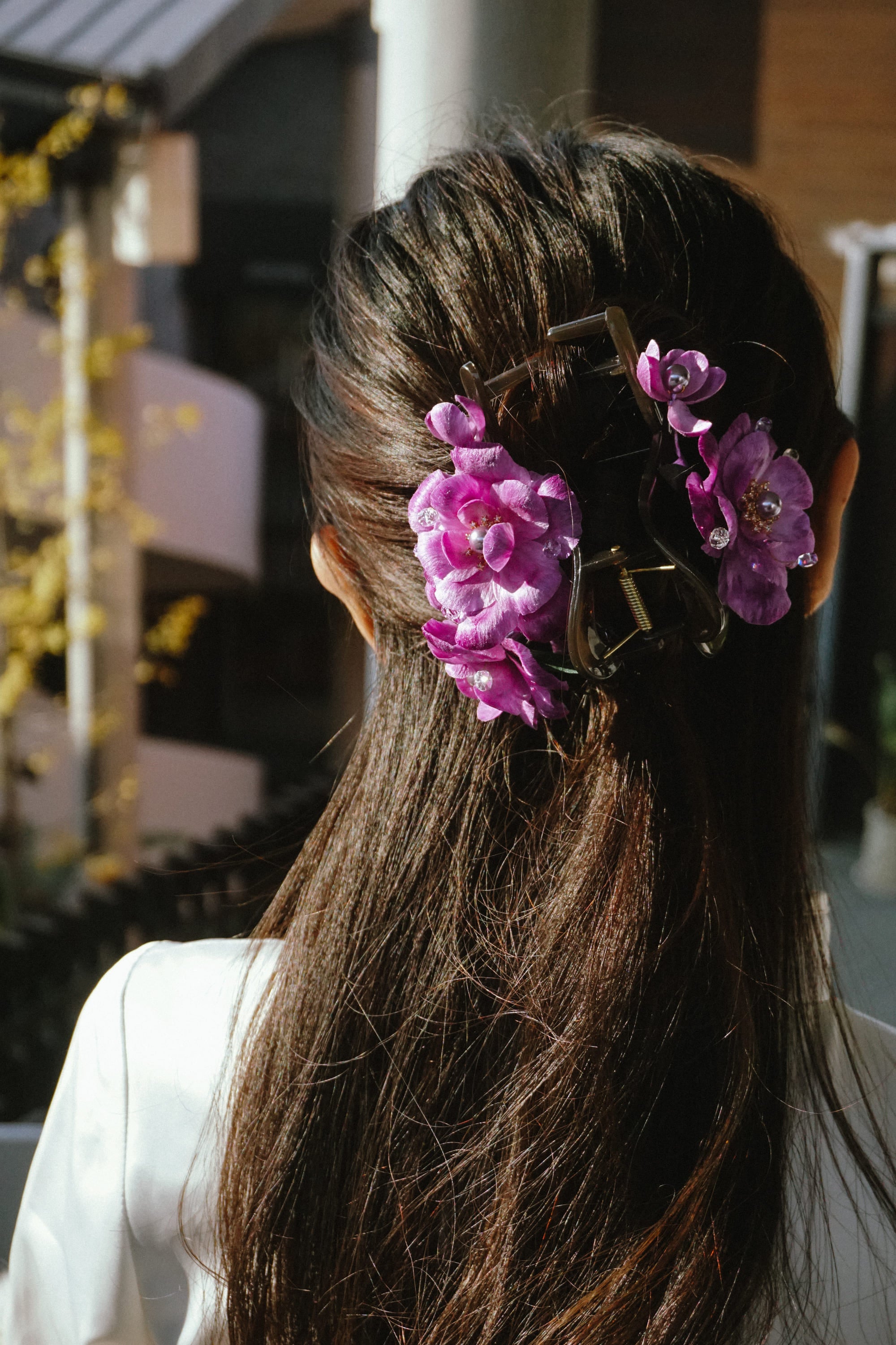 Pink Blossom Hair Claw