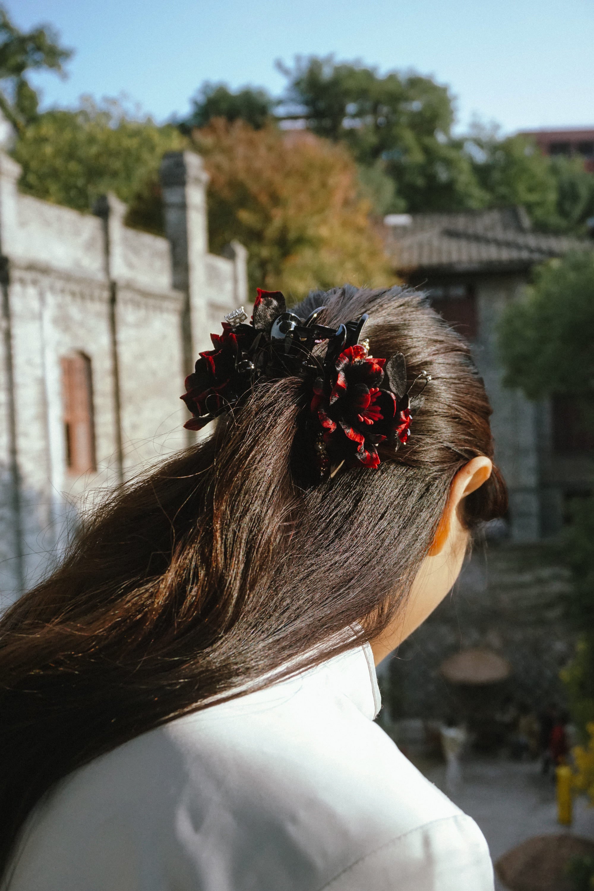 Midnight Rose Hair Claw