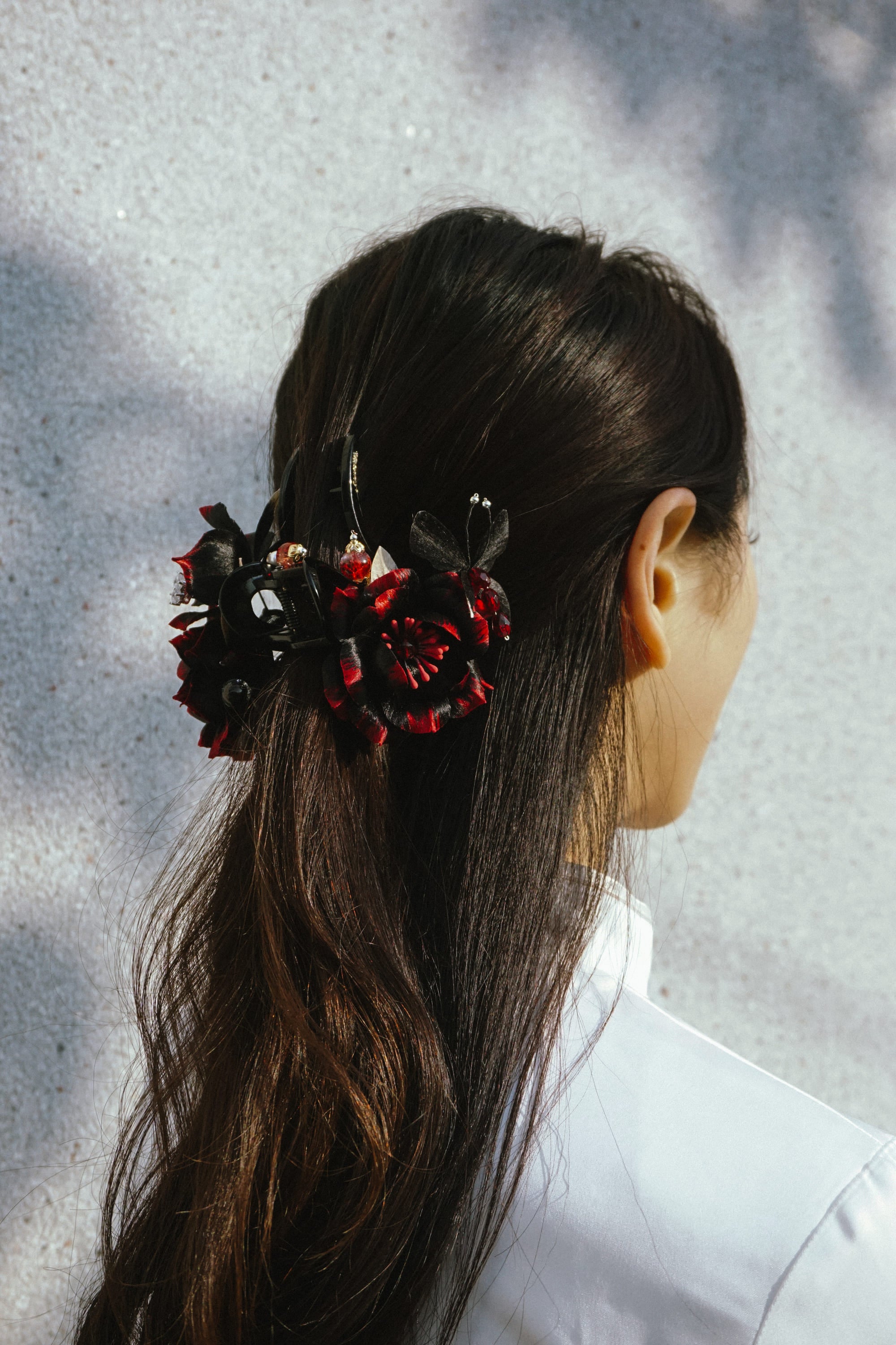 Midnight Rose Hair Claw