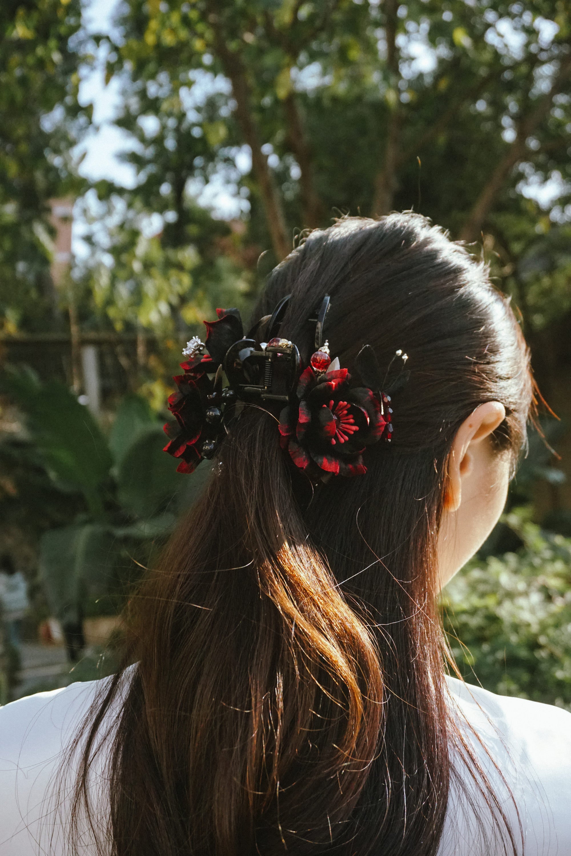 Midnight Rose Hair Claw