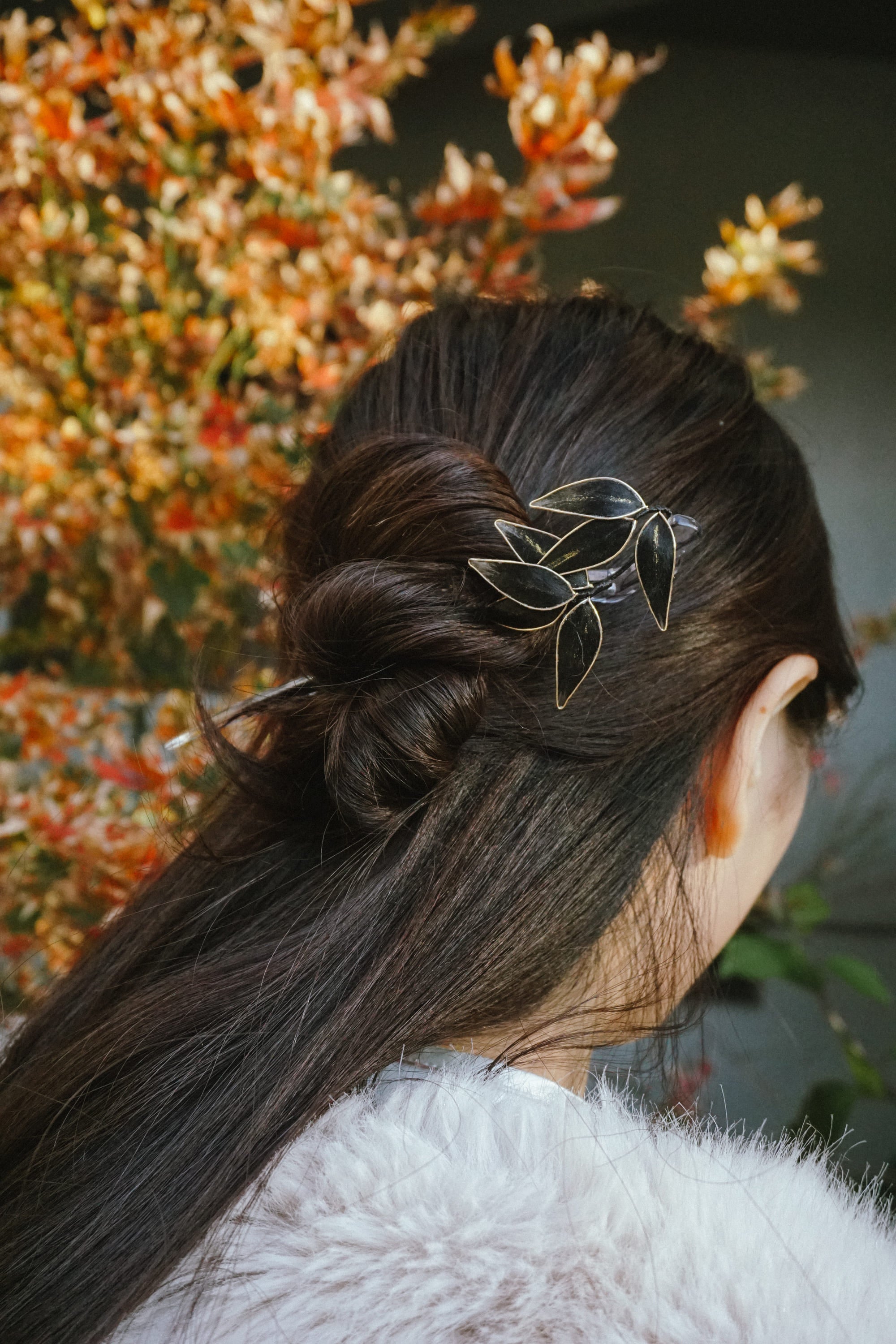 Bamboo Leaf Hair Pin