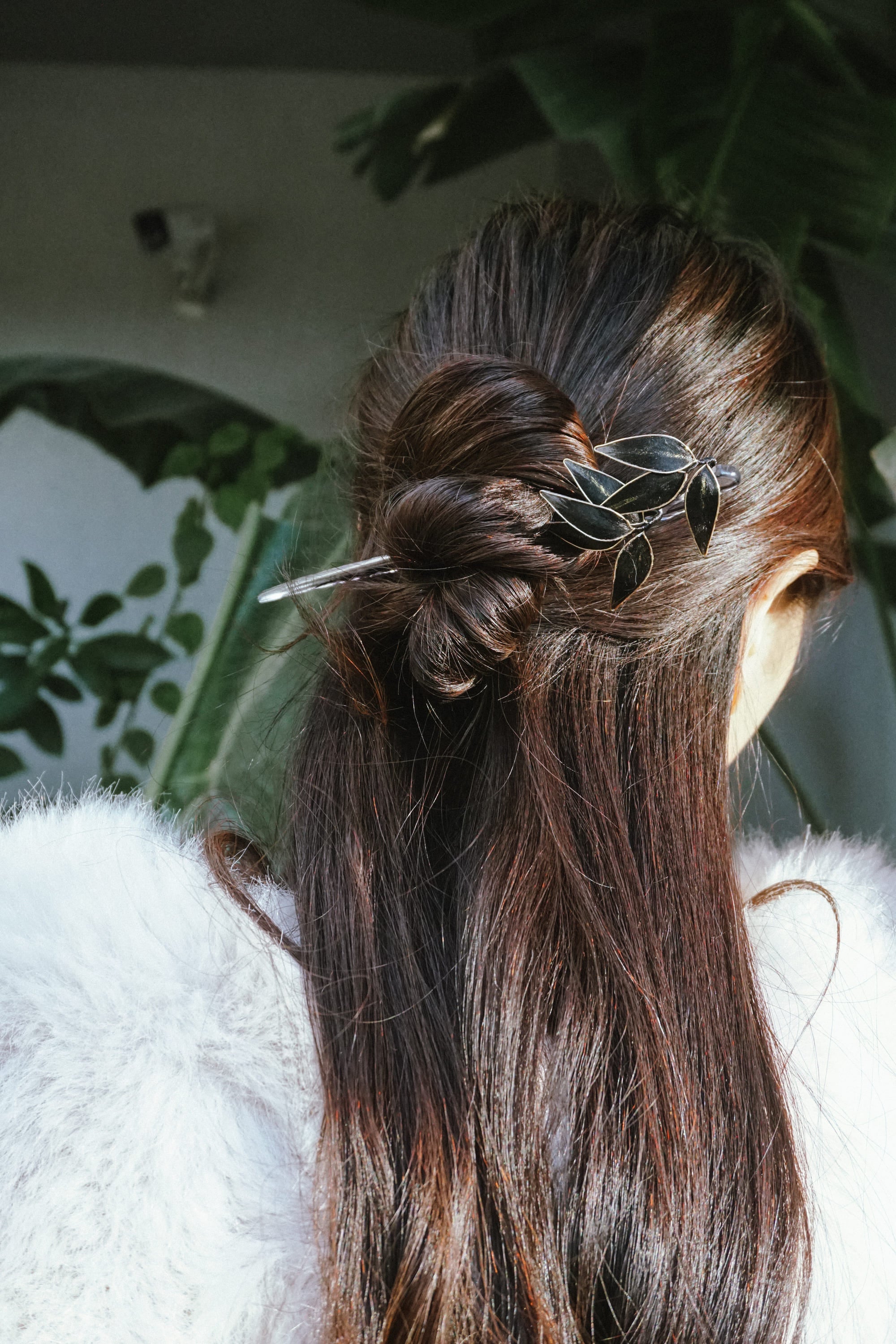 Bamboo Leaf Hair Pin