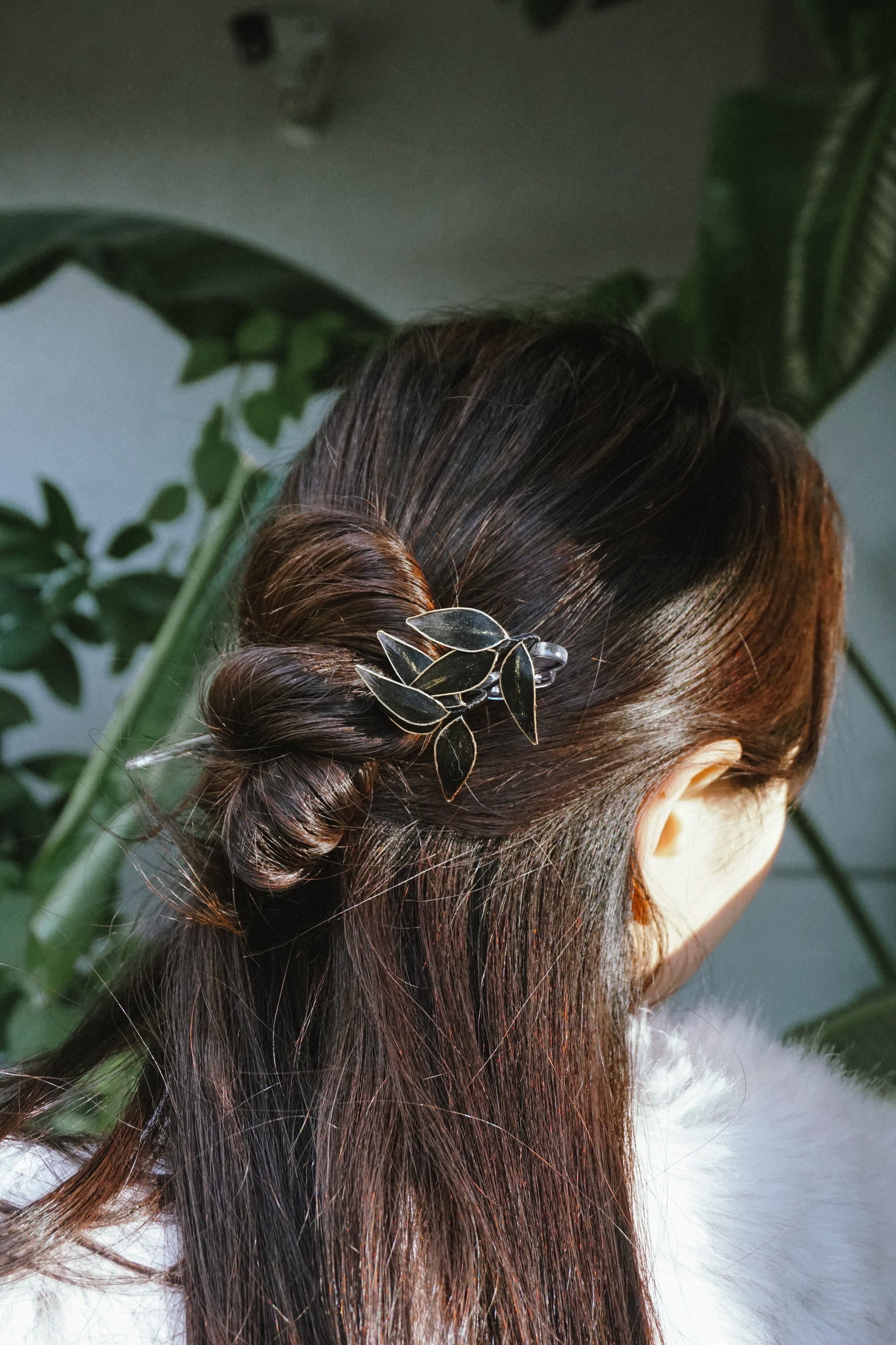 Bamboo Leaf Hair Pin