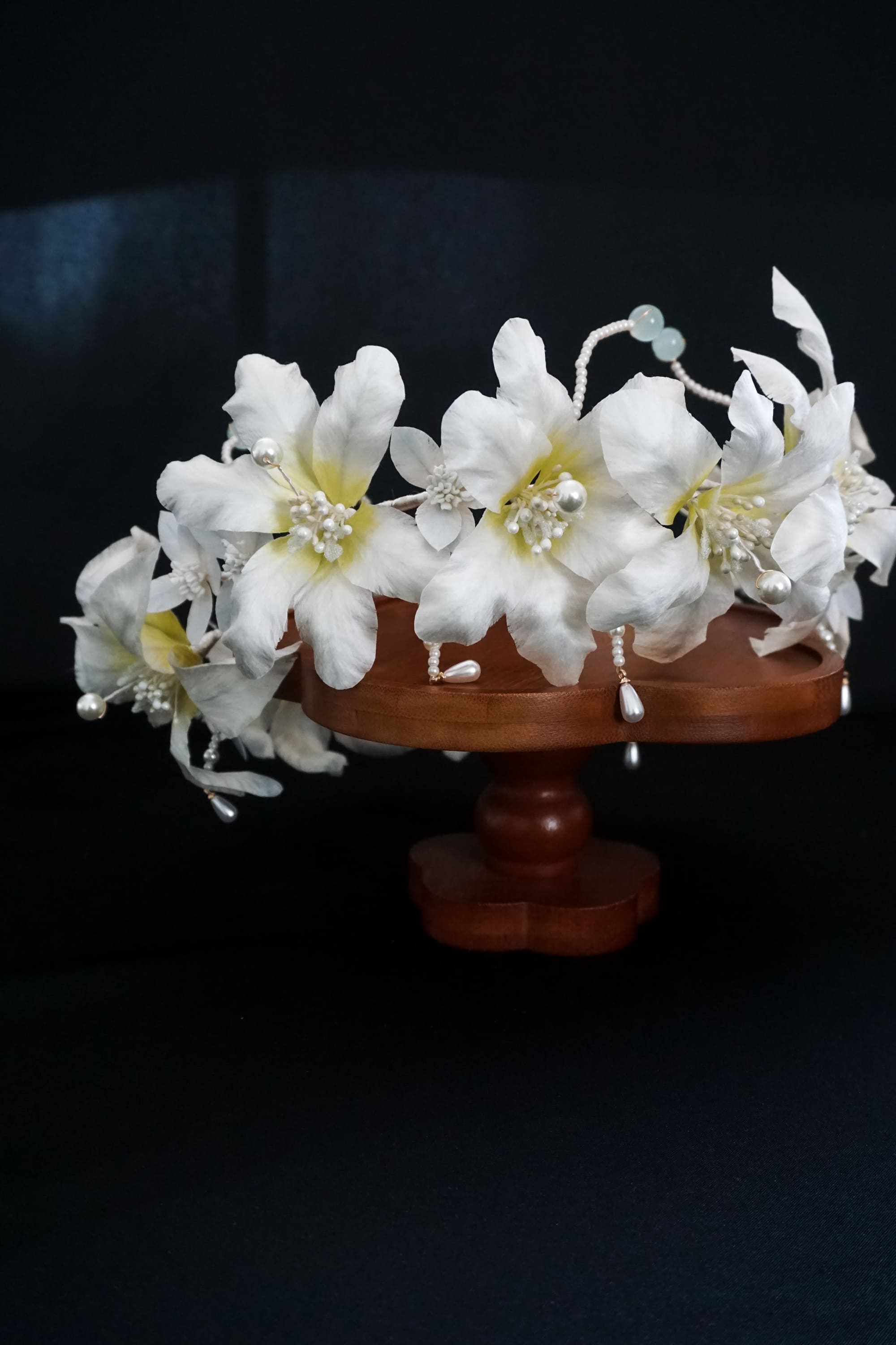 White Lily Flower Crown
