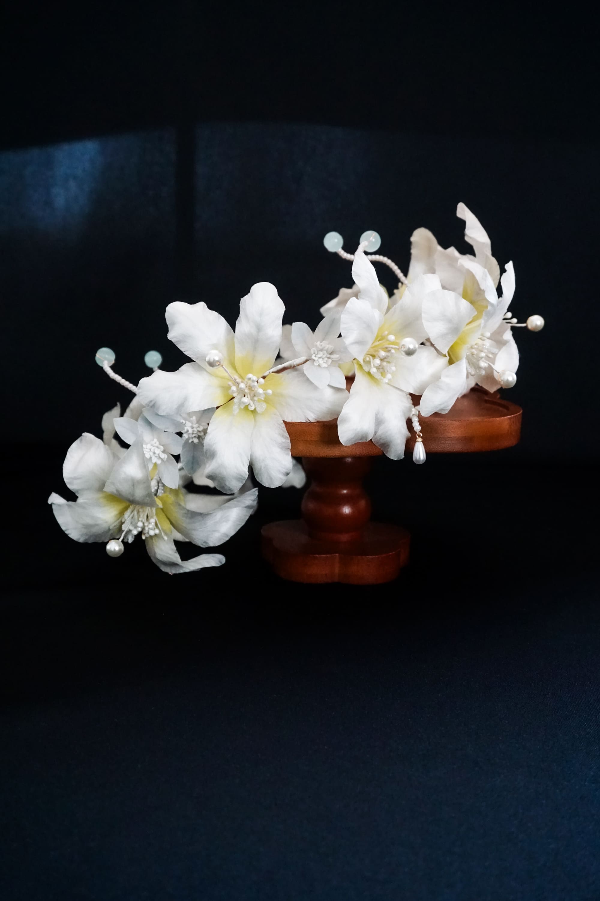 White Lily Flower Crown