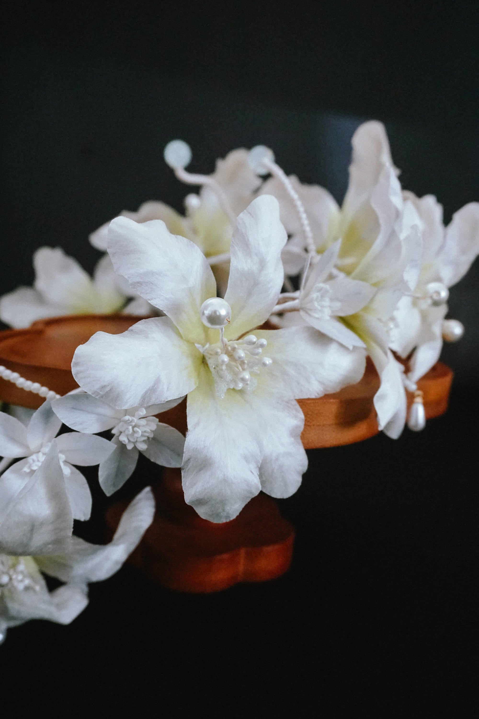White Lily Flower Crown