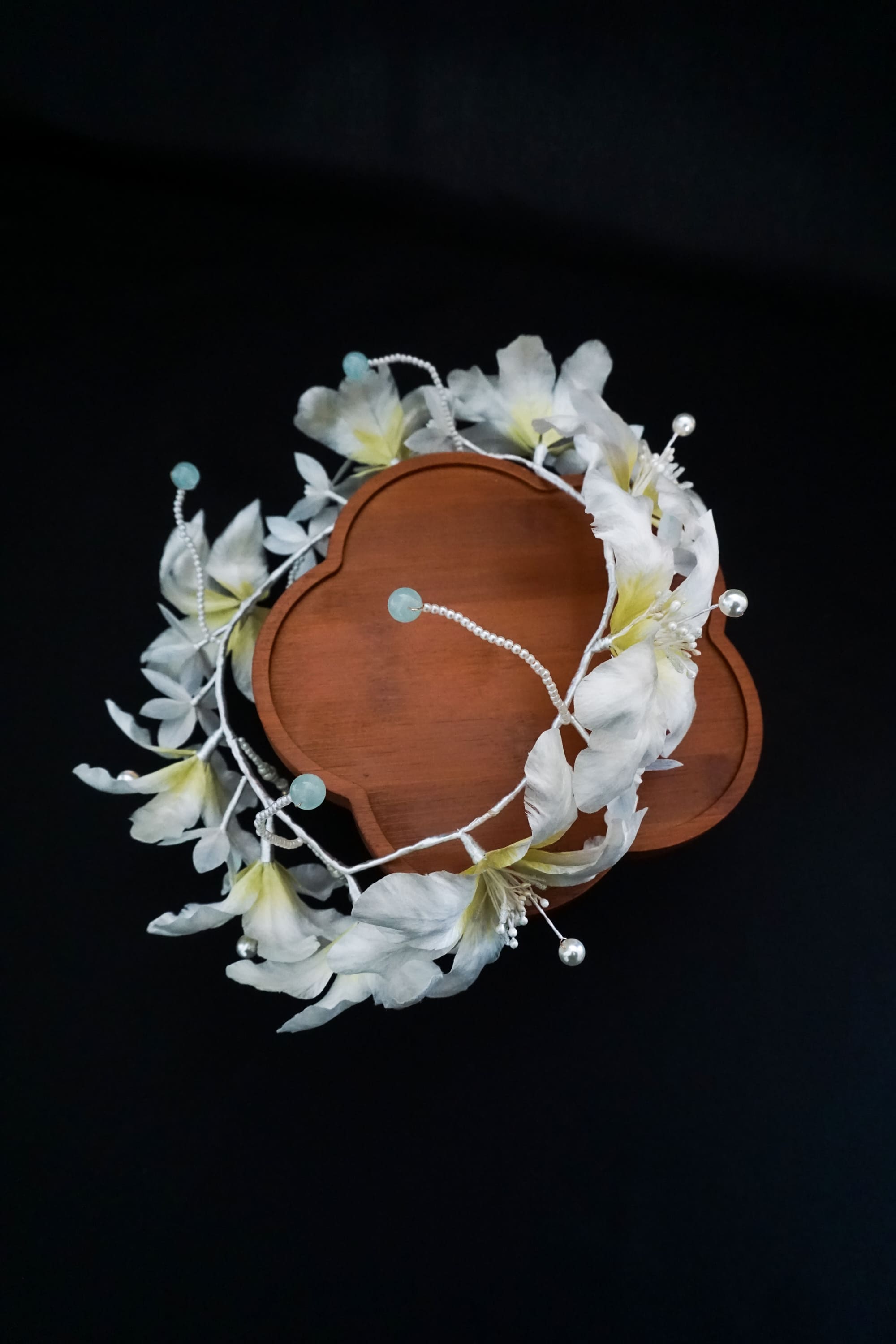White Lily Flower Crown