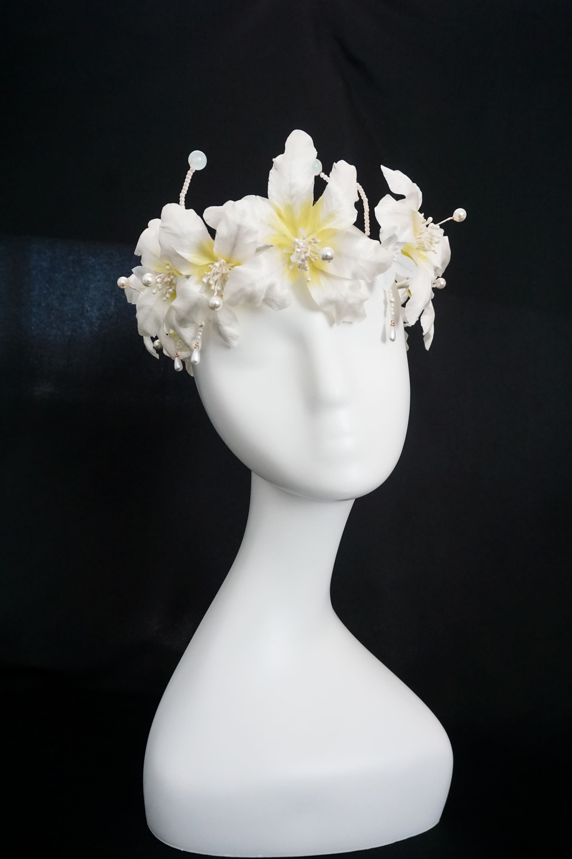 White Lily Flower Crown