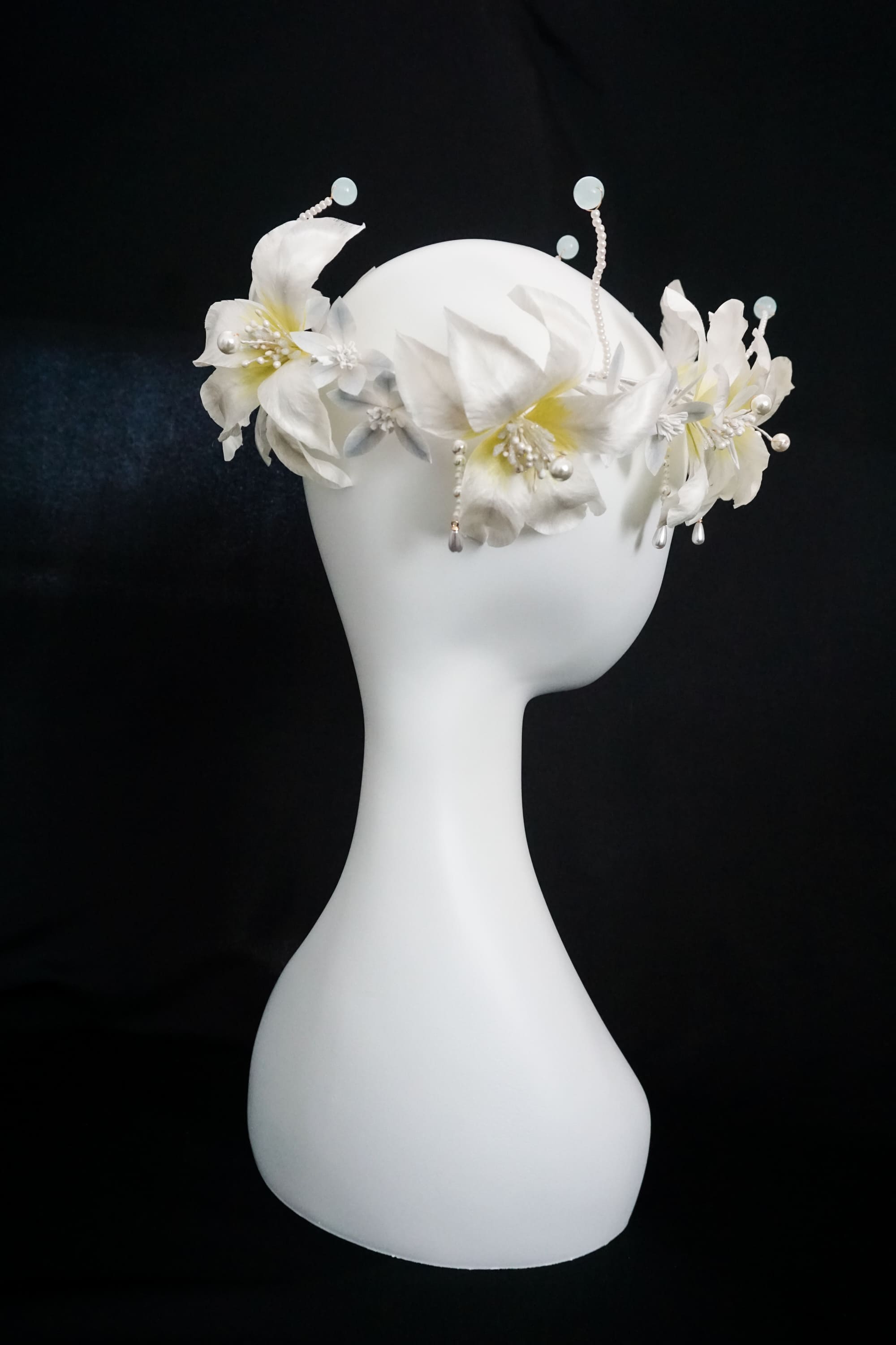 White Lily Flower Crown