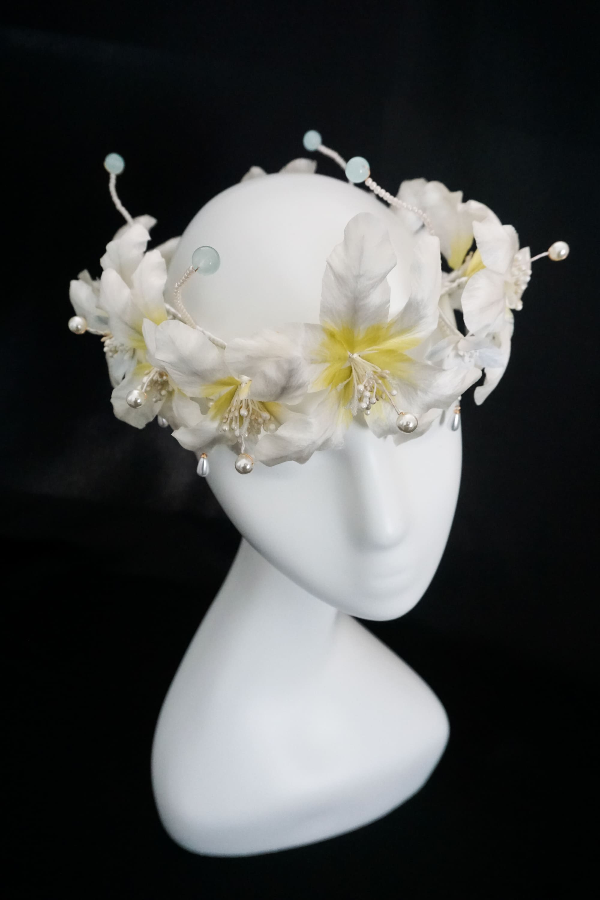 White Lily Flower Crown