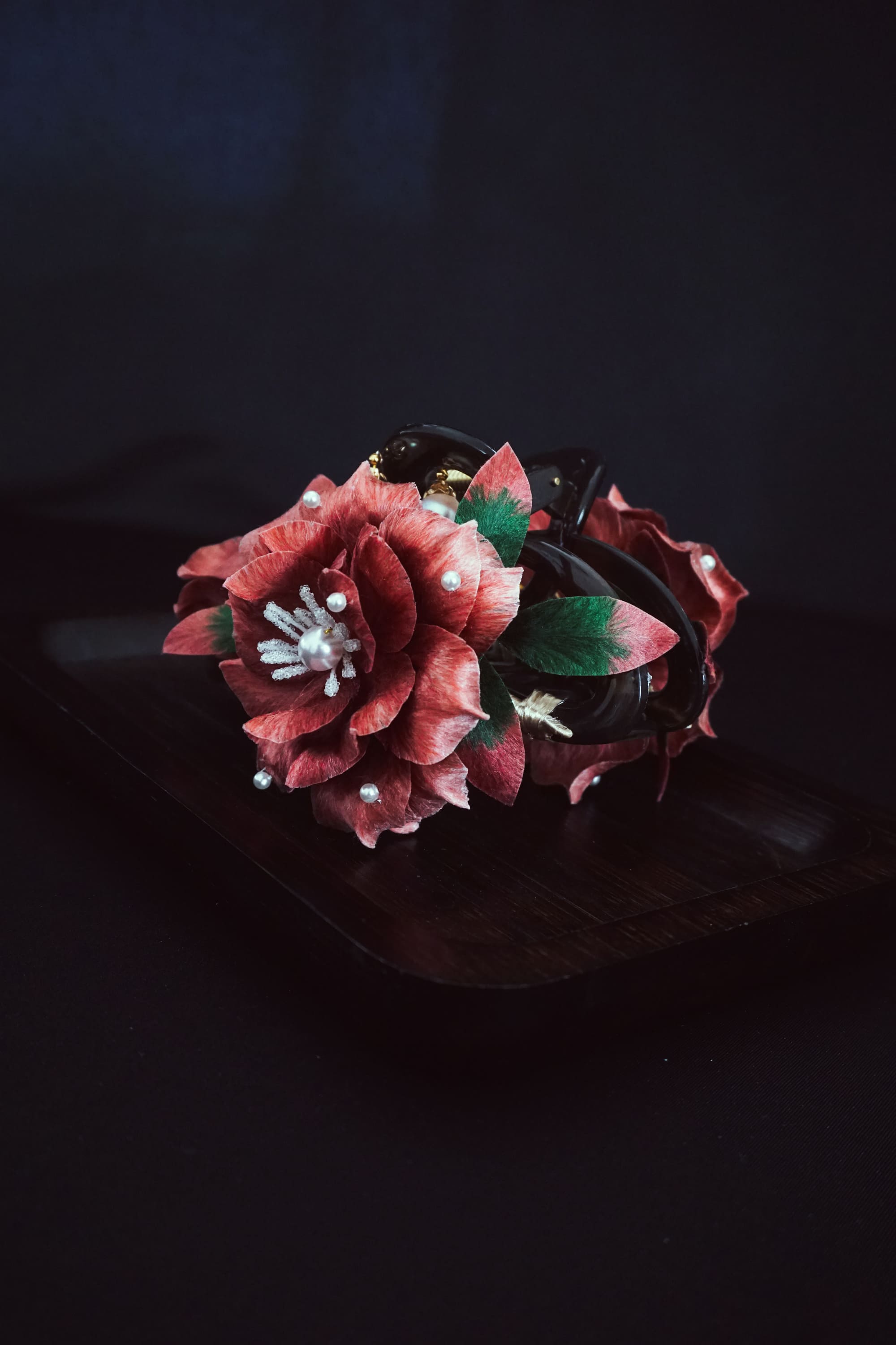 Autumn Camellia Hair Claw