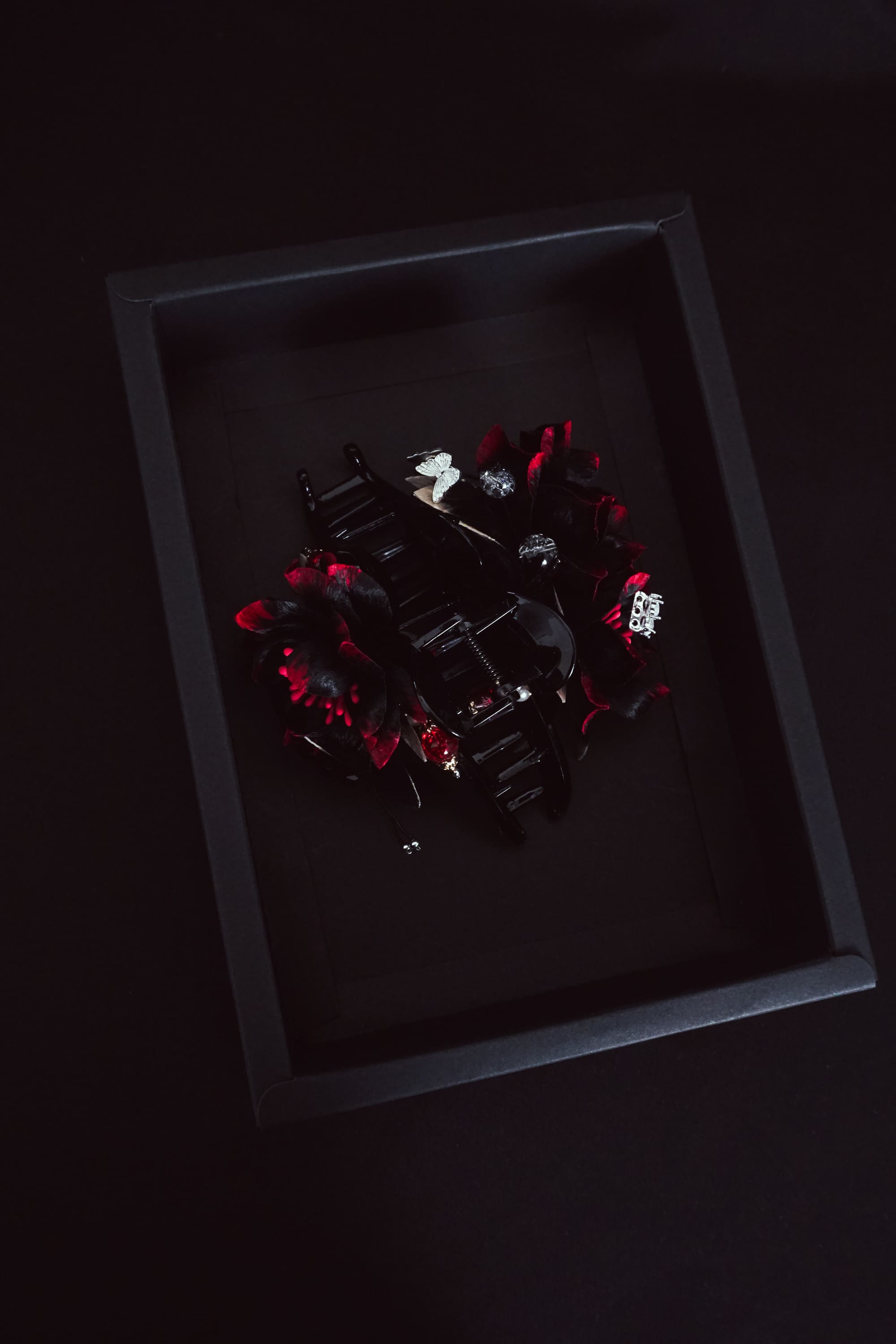 Midnight Rose Hair Claw