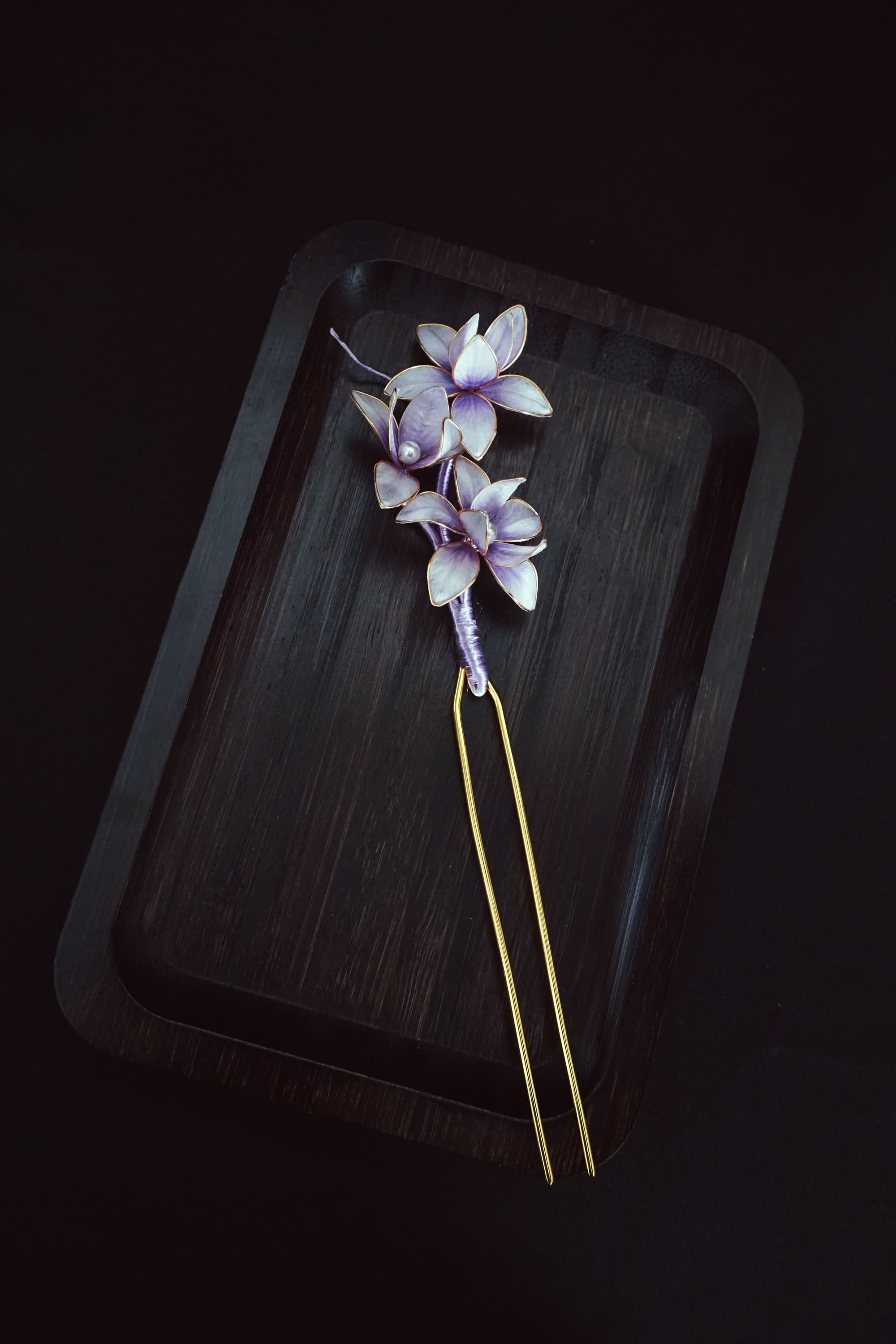 Lavender Blossom Hair Pin