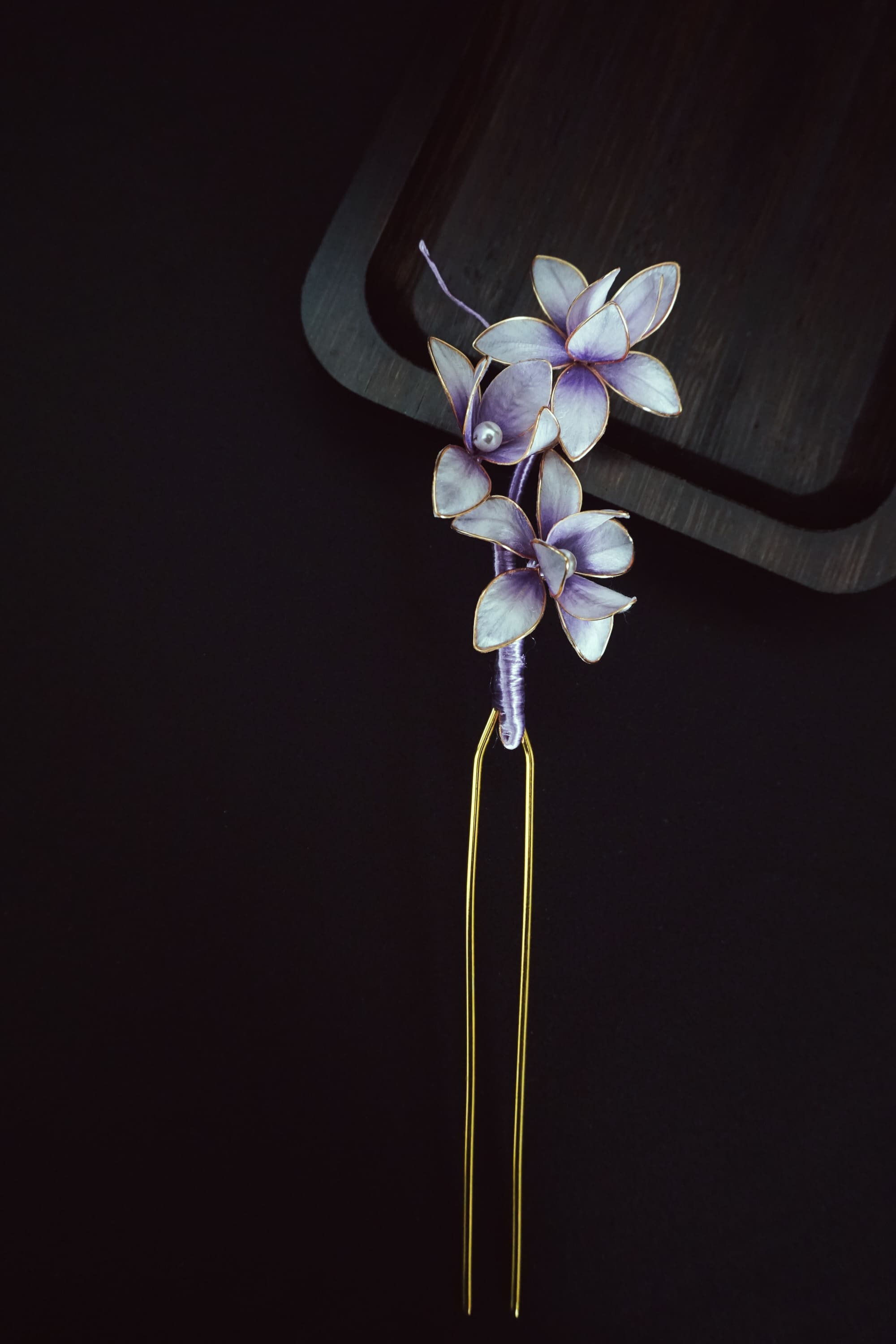 Lavender Blossom Hair Pin