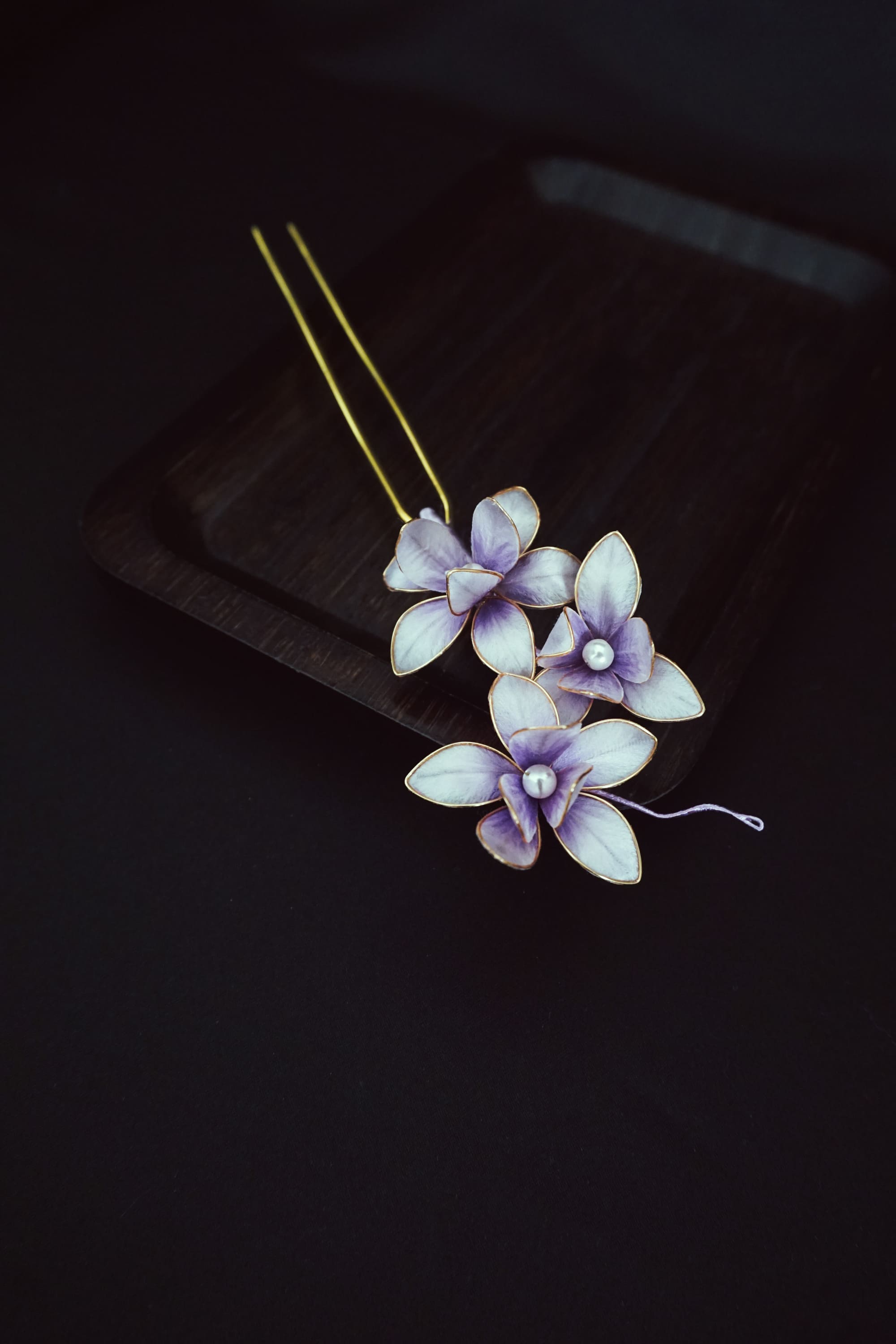 Lavender Blossom Hair Pin