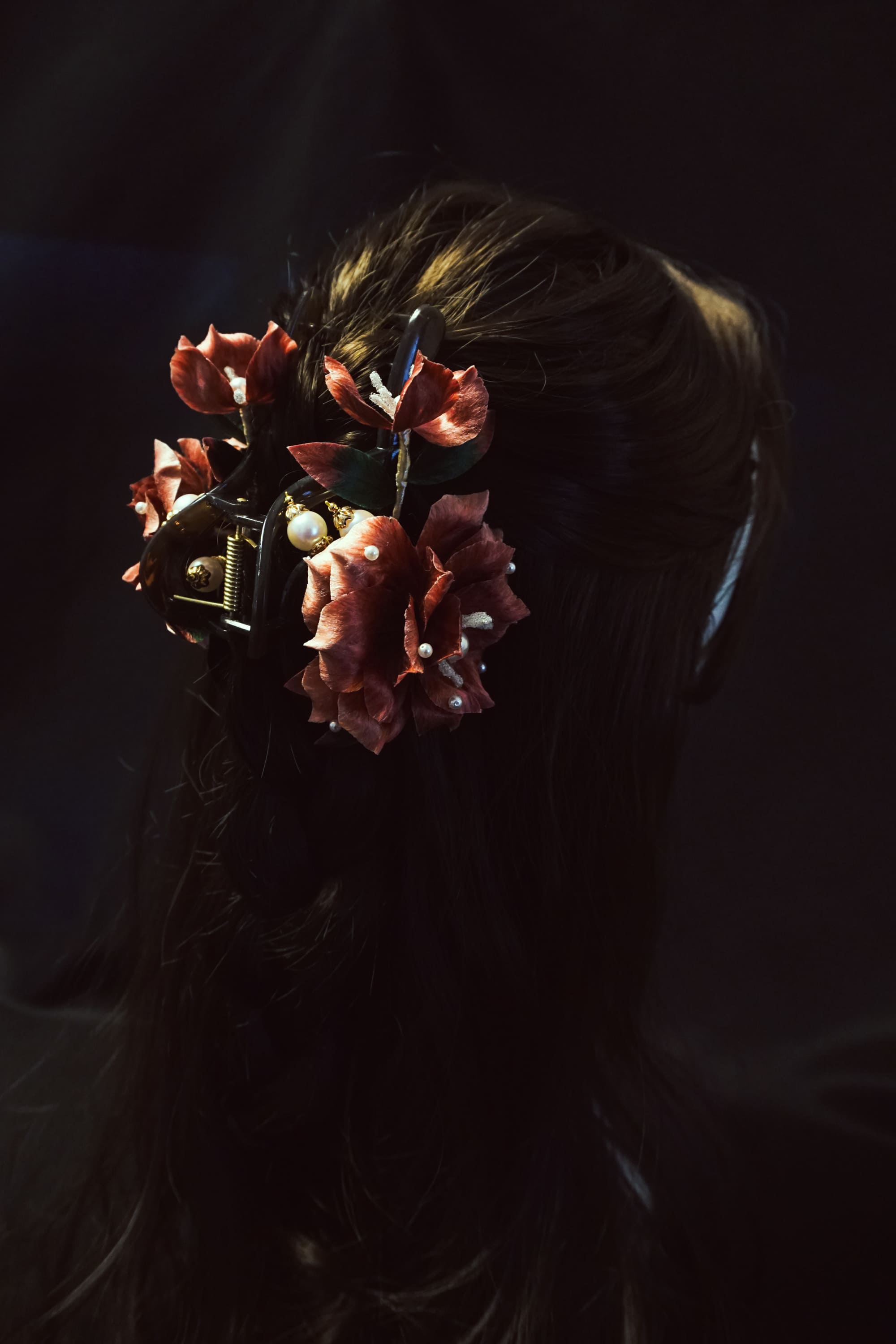 Autumn Camellia Hair Claw